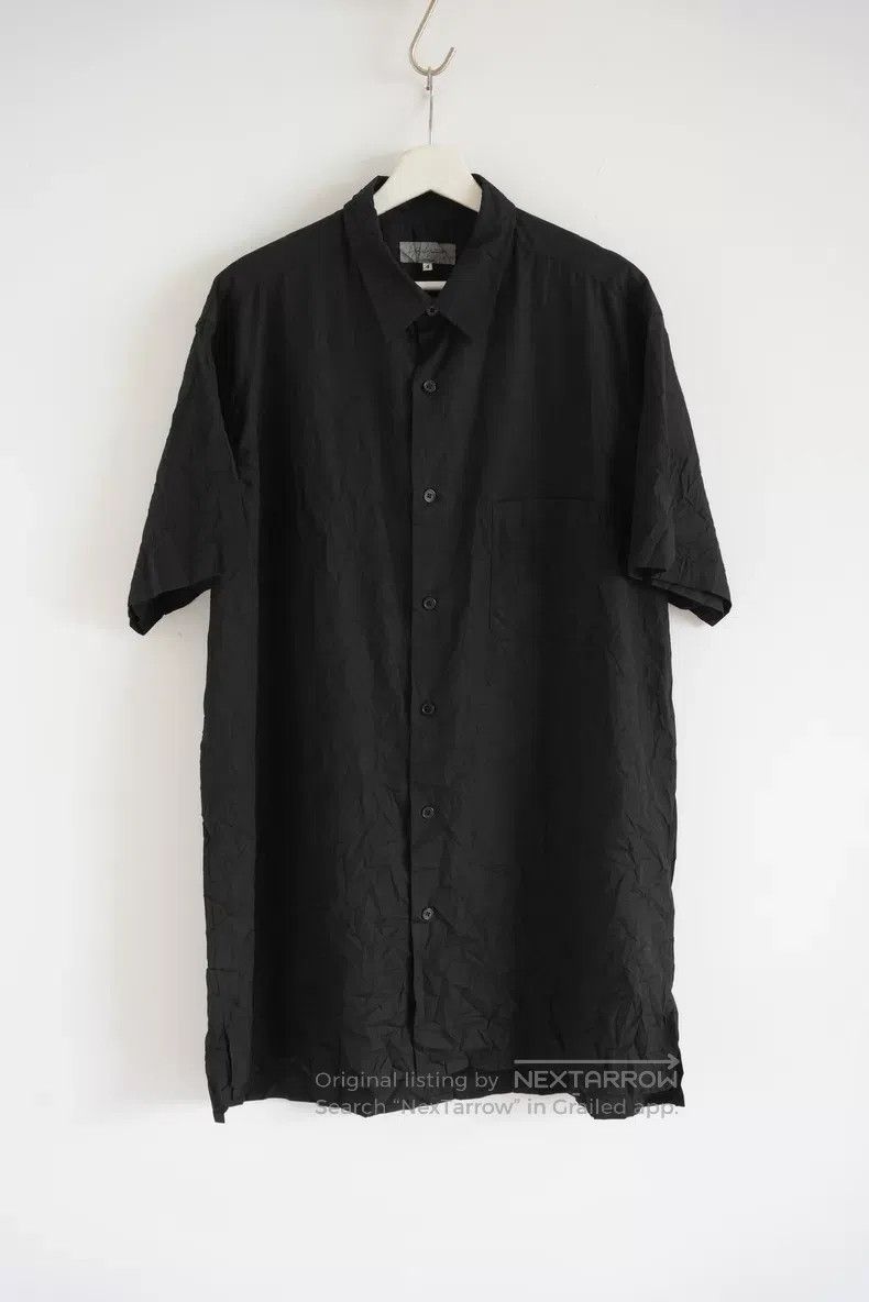 Yohji Yamamoto Yohji Yamamoto 22 SS pleated loose short sleeve shirt Size US XL / EU 56 / 4 - 1 Thumbnail