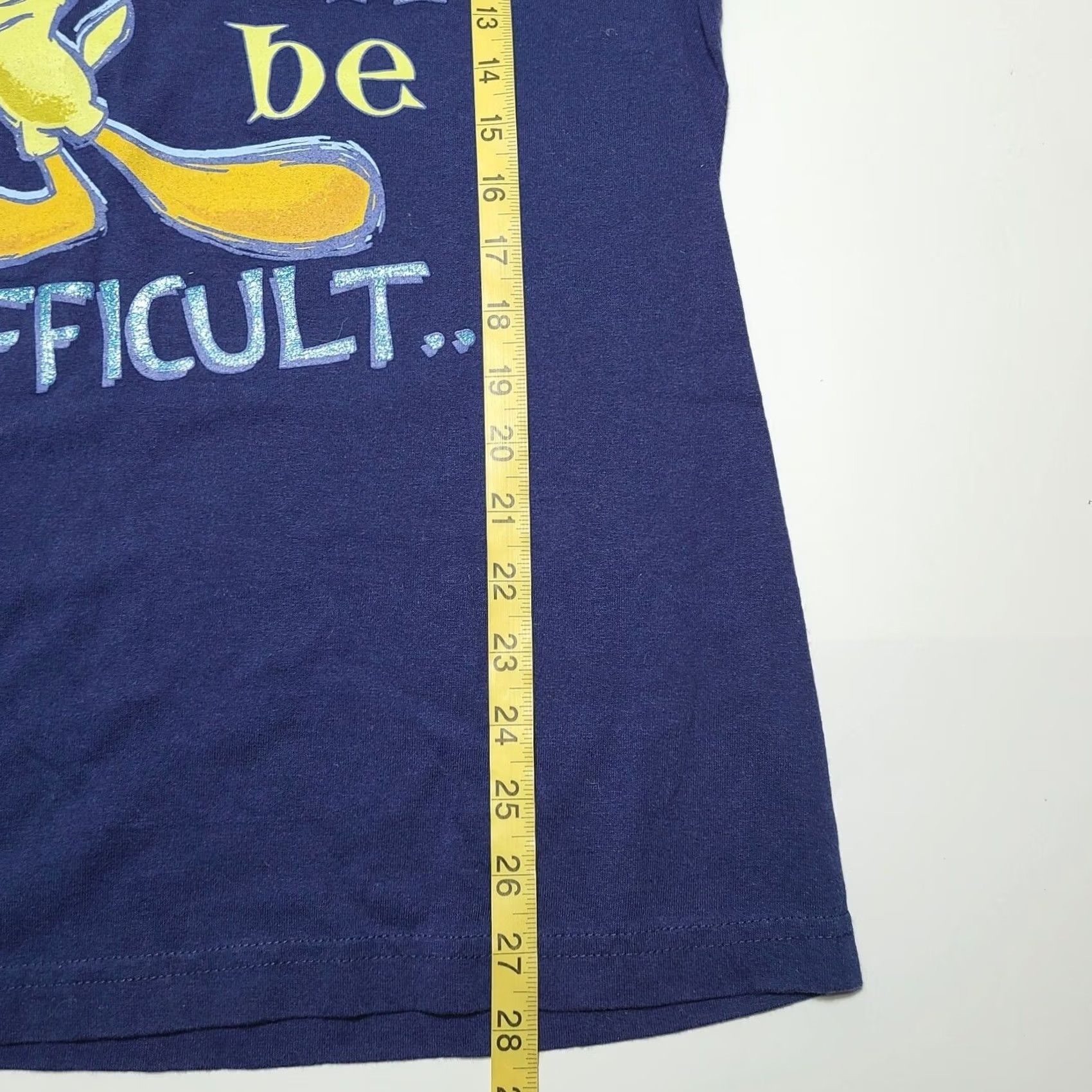 Vintage VINTAGE Looney Tunes Tweety Bird Double Sided Graphic T-Shirt Men’s Large 90s Shirt Regular Crew Neck Cotton Short Sleeve Blue/Men 90s Mens Size US L / EU 52-54 / 3 - 7 Thumbnail