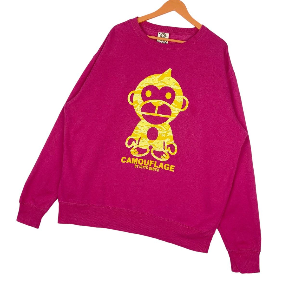 Designer × Other × Vintage Camouflage Sweatshirt Crewneck Pink Pullover Jumper Size XXL / US 16-18 / IT 52-54 - 3 Thumbnail