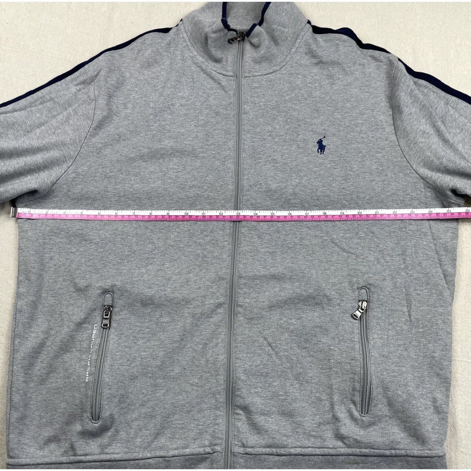 Polo Ralph Lauren POLO Ralph Lauren XL Gray Zip Sweatshirt Jumper Men’s Classic Cotton Blend Long Sleeve Size US XL / EU 56 / 4 - 5 Thumbnail