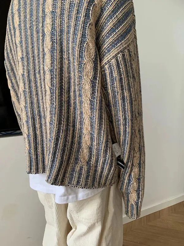 VIBE Striped Knit Sweater Size US M / EU 48-50 / 2 - 3 Thumbnail