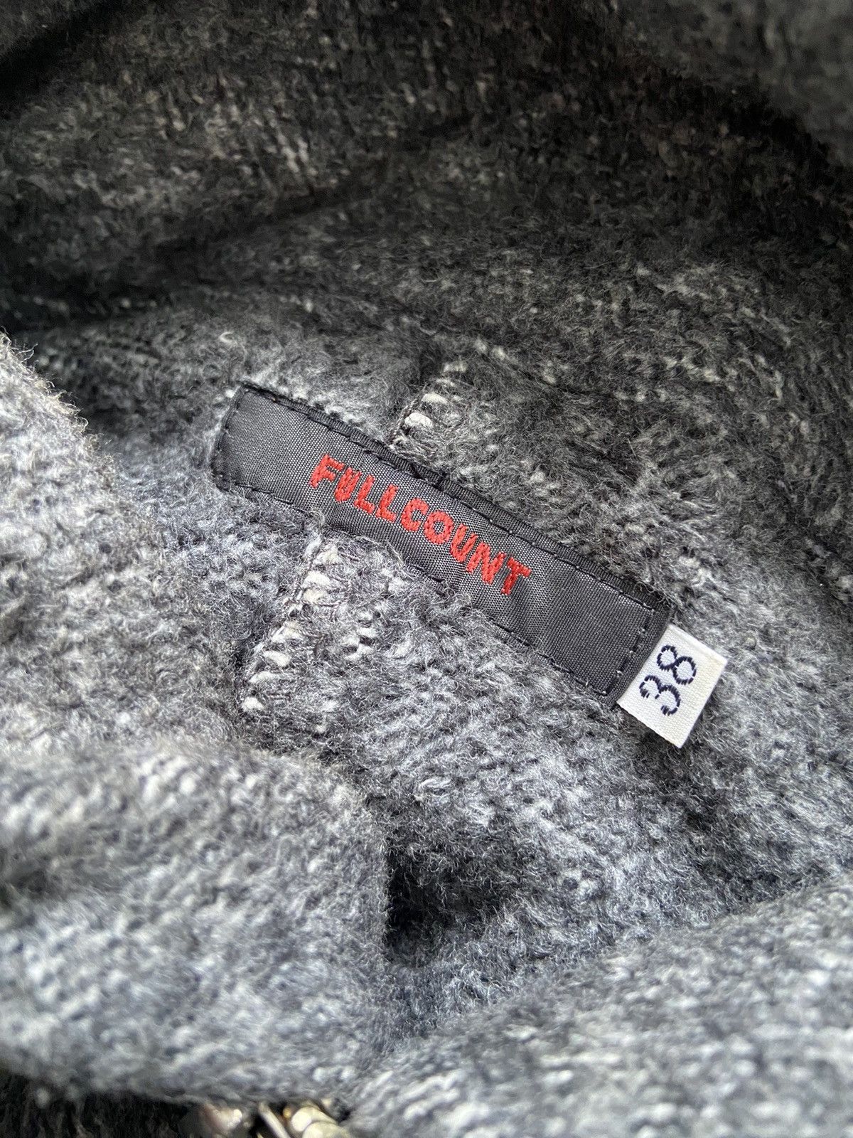 Full Count & Co. Vintage Full Count Wool Cotton Fleece Hoodie Jacket Size US M / EU 48-50 / 2 - 9 Thumbnail