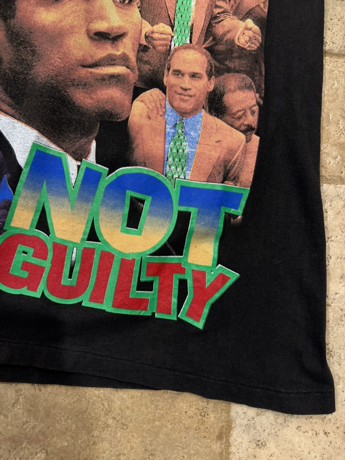 Vintage Vintage OJ Simpson Not Guilty Juice is Loose Rap Tee T-Shirt Size US XL / EU 56 / 4 - 3 Thumbnail