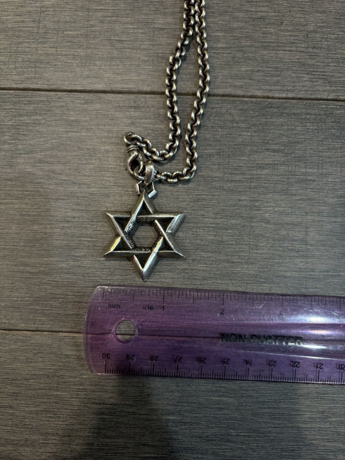 Chrome Hearts Chrome hearts Star of David + chain necklace Size ONE SIZE - 11 Thumbnail