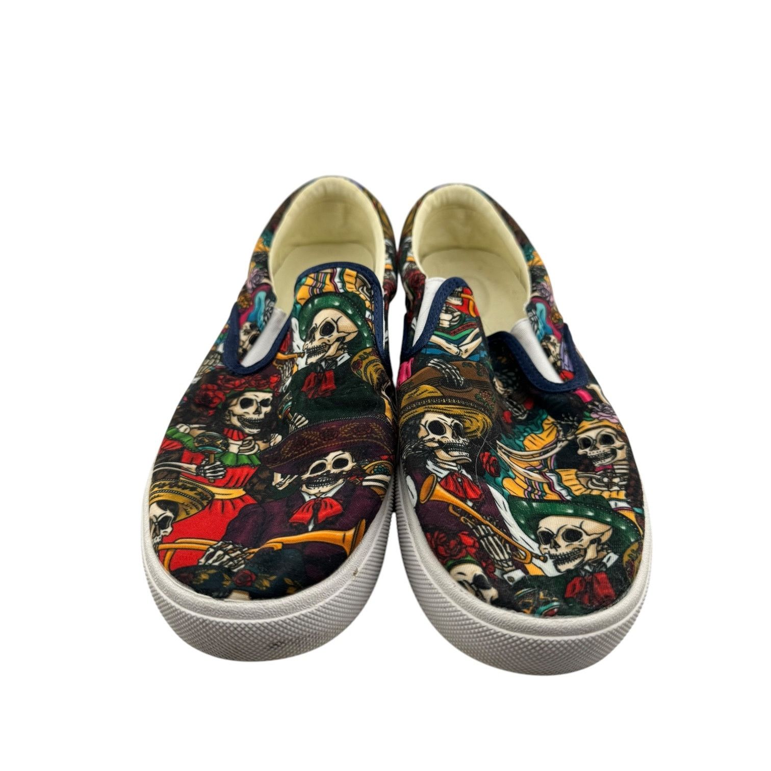 Other Bucketfeet Día de los Muertos Slip-On Skate Shoes - Size 10 Size US 10 / EU 43 - 1 Thumbnail