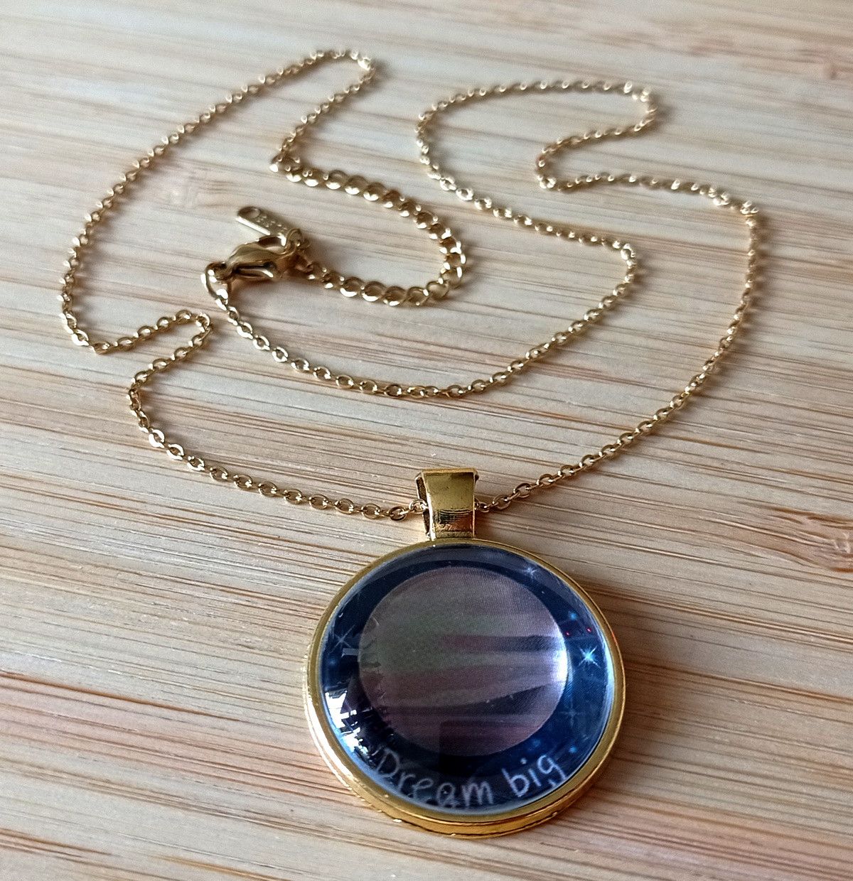 Hysteric Glamour × Japanese Brand × Vintage Punk Tiny Planet Jupiter Stainless Steel Gold Necklace Size ONE SIZE - 1 Thumbnail