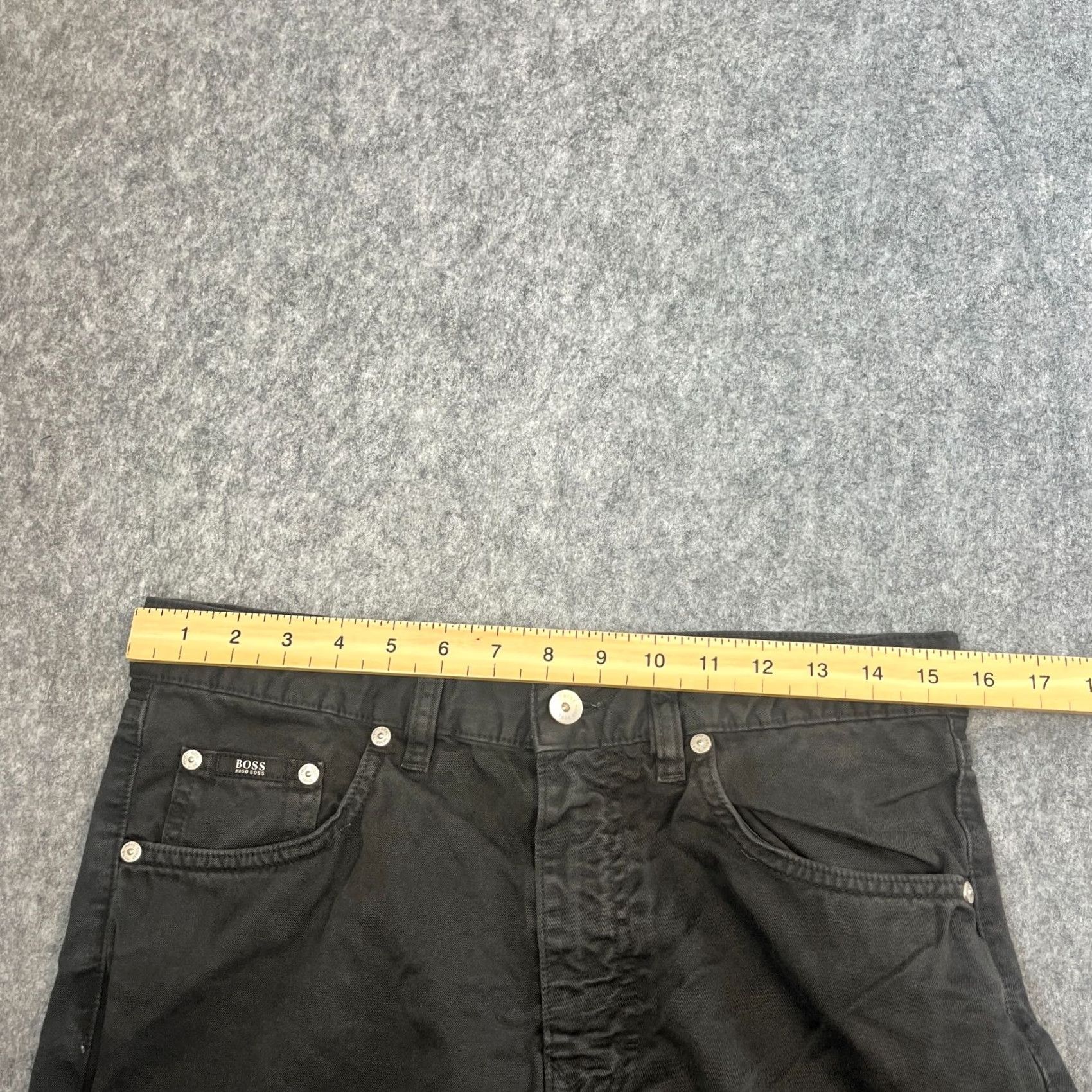 Hugo Boss HUGO BOSS Jeans Regular Straight 32 Dark Wash Black Mens Jeans Size US 32 / EU 48 - 6 Thumbnail