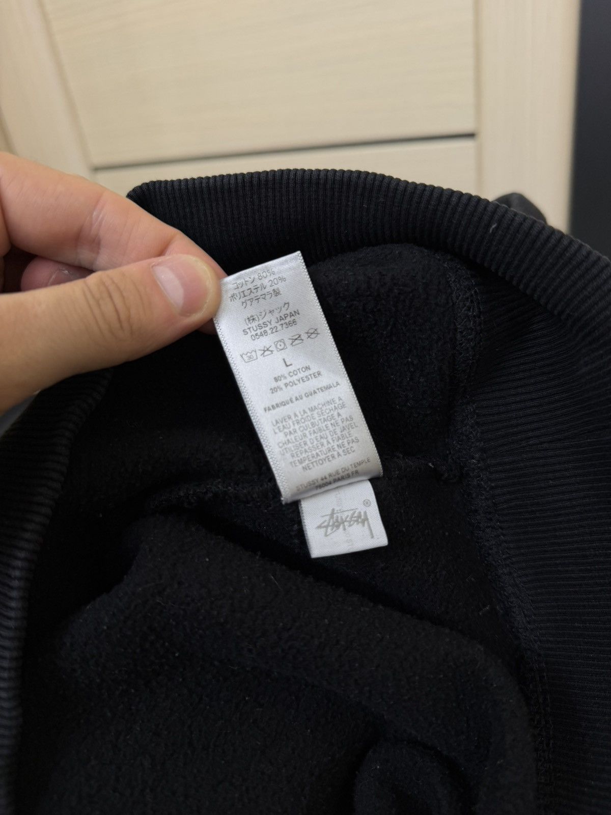 Stussy Stussy Hoodie Black Fleece Pullover Hoodie Vintage size L Size US L / EU 52-54 / 3 - 21 Thumbnail