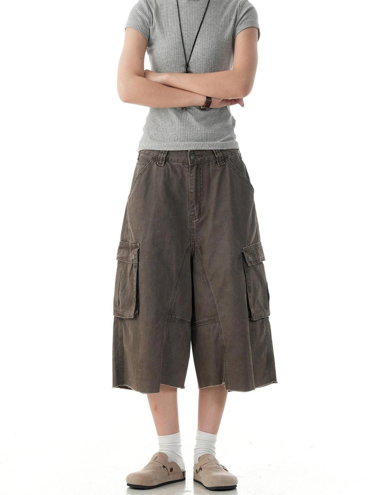Other Beige Multi-Pocket Cotton Cargo Shorts Size US 30 / EU 46 - 9 Thumbnail