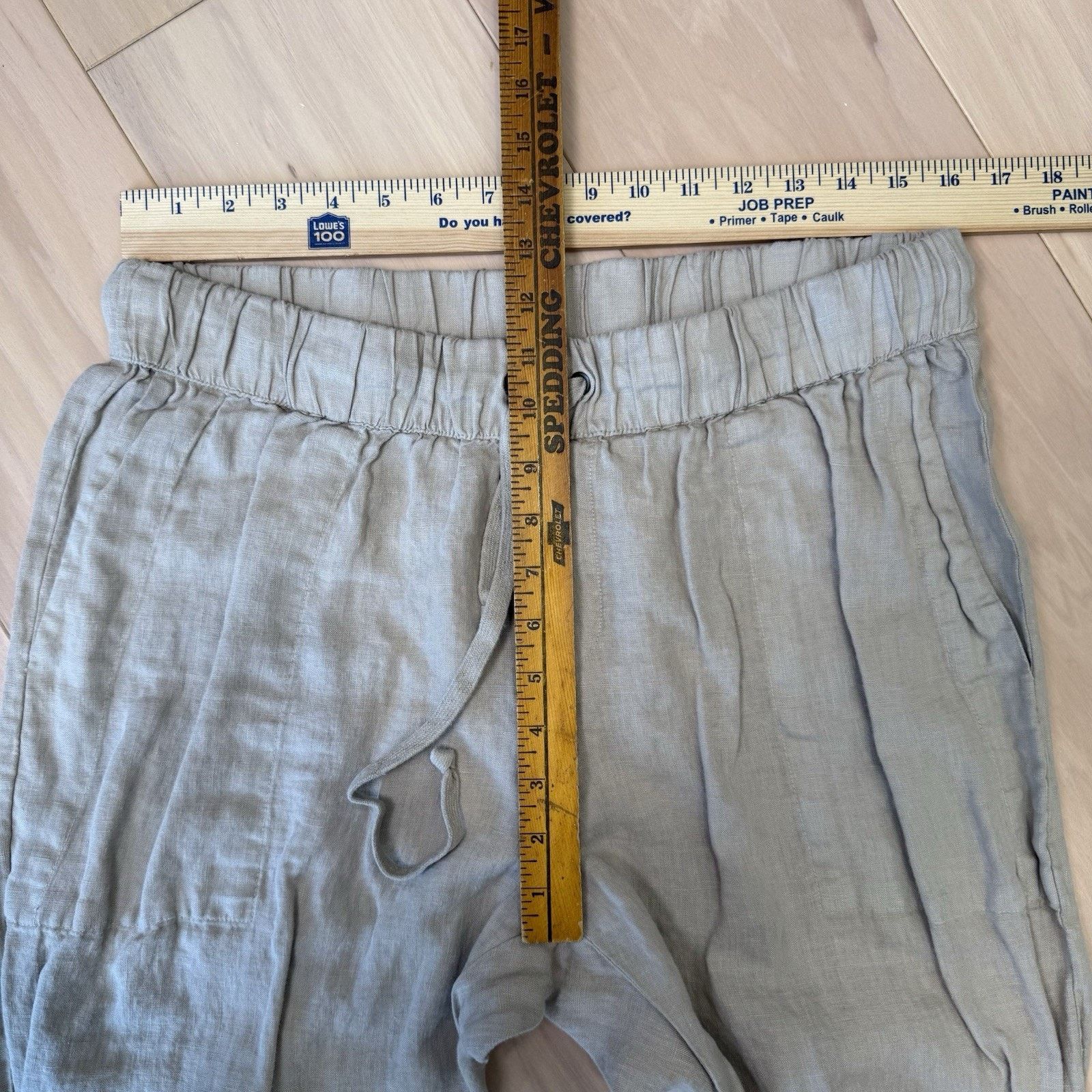 Enza Costa Enza Costa Linen Pants Women's 4 Beige Minimalist California Size 27" / US 4 / IT 40 - 6 Thumbnail