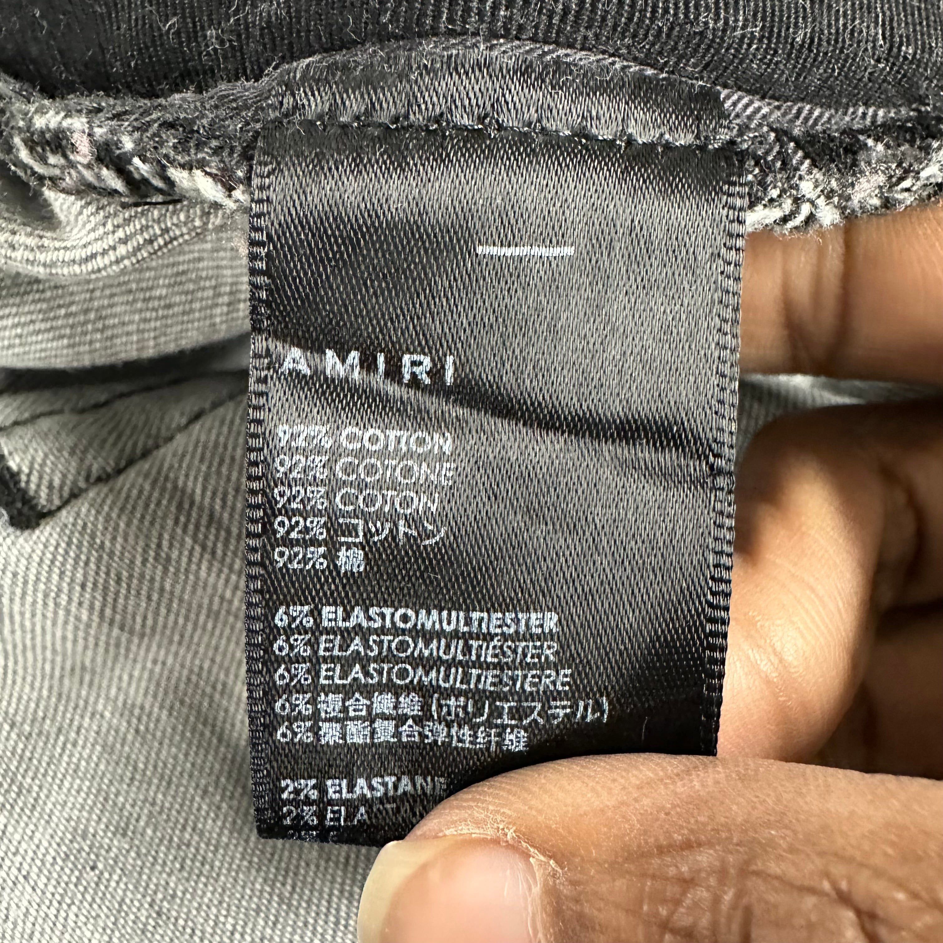 Amiri Amiri Knee Rip Grey Shotgun Denim Jeans Sz 40 Size US 40 / EU 56 - 5 Thumbnail