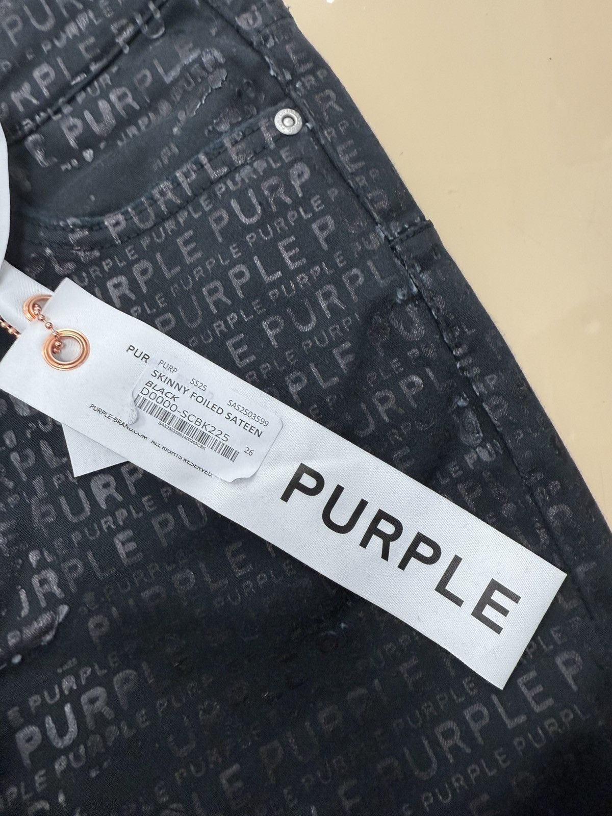 Other Purple Brand Sateen Black Jeans Size 26" / US 2 / IT 38 - 4 Thumbnail