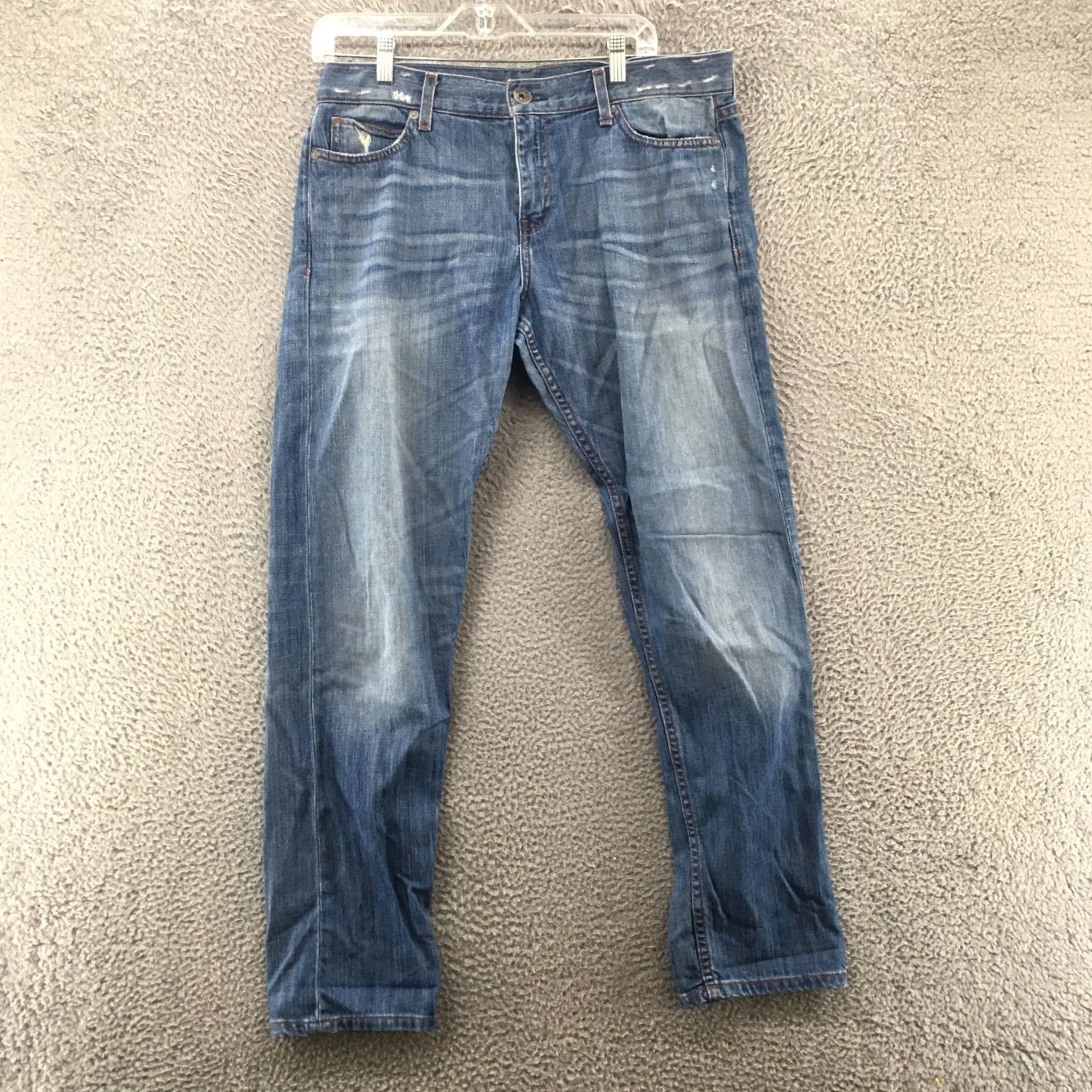 Banana Republic Banana Republic Jeans Mens 30 Blue Light Wash Denim Mid Rise Zip Straight Leg 5-Pocket Regular Cotton Denim Jeans Mens Boys? Size US 30 / EU 46 - 2 Thumbnail