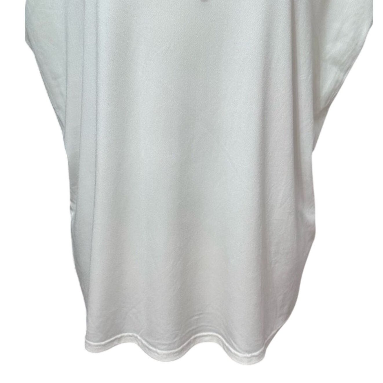 Nordstrom Nordstrom Rack Blouse Sheer Tie Swiss Dot White Women's 1X Size XL / US 12-14 / IT 48-50 - 3 Thumbnail