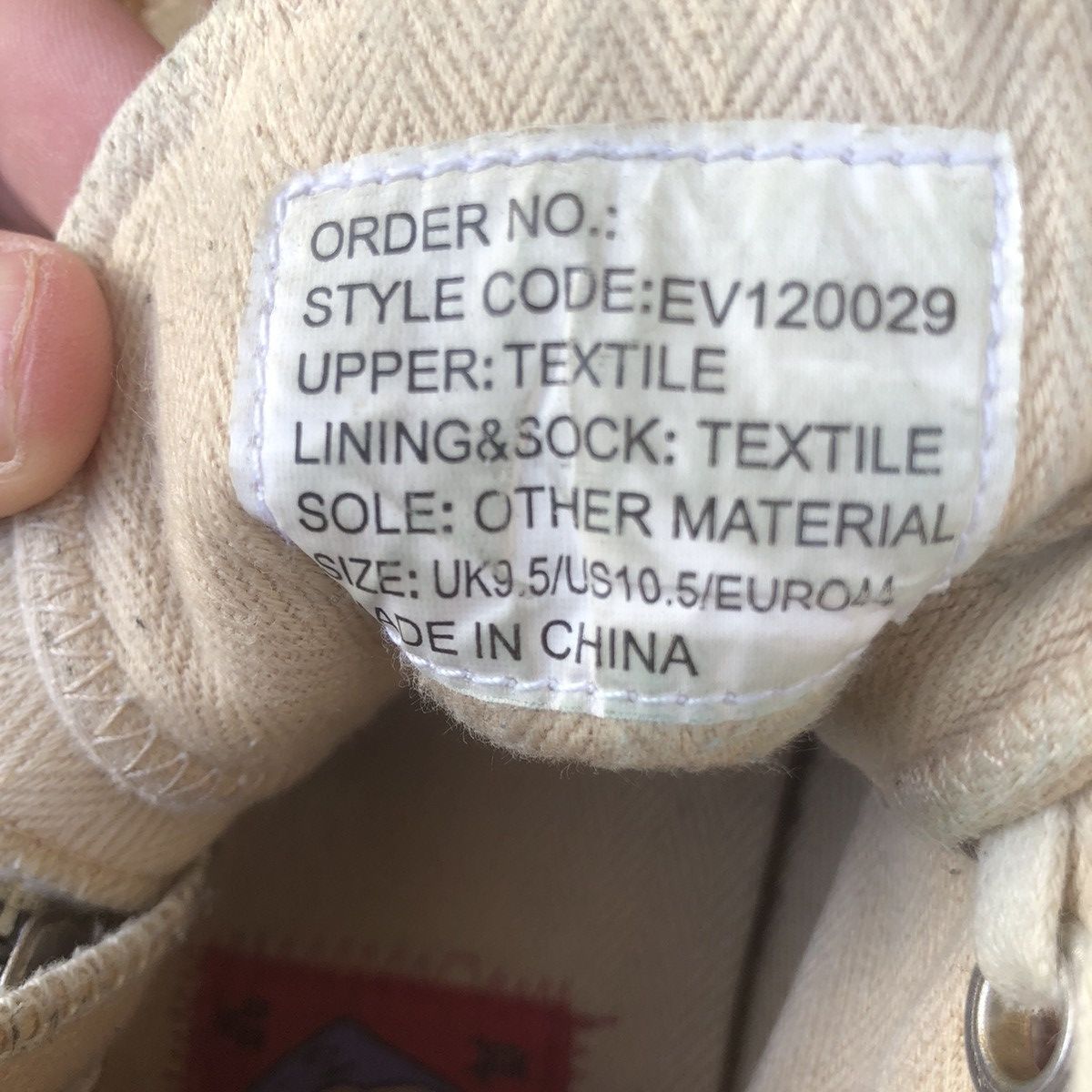 Evisu × Vintage Vintage Evisu high Top Sneakers Size US 10.5 / EU 43-44 - 9 Thumbnail