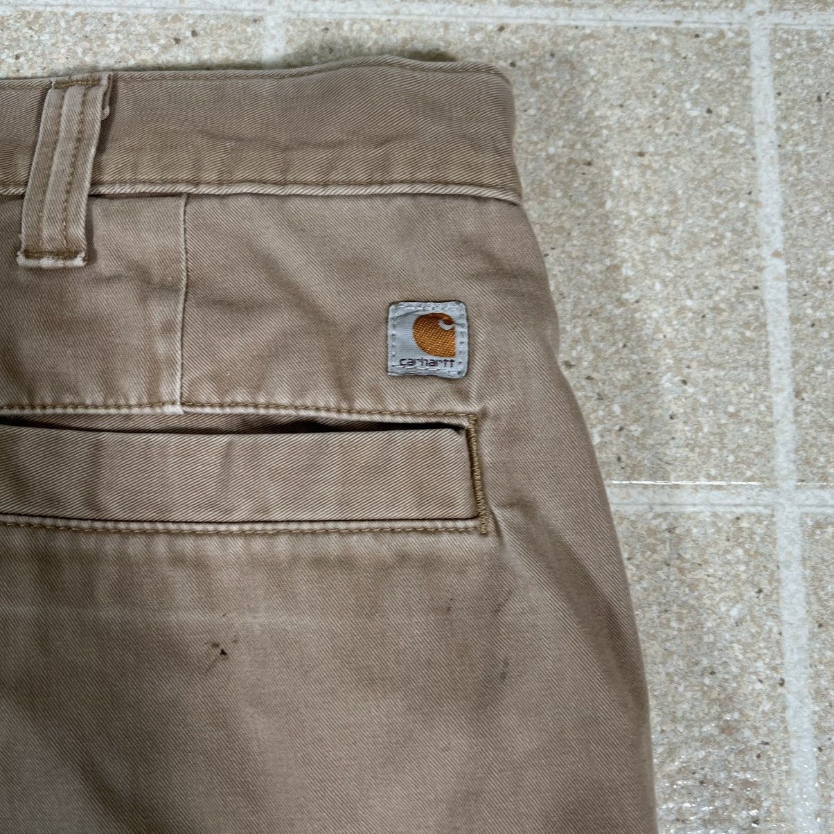 Carhartt Carhartt Relaxed Fit Khaki Work Brown Twill Pants Size 44x30 Size US 44 / EU 60 - 5 Thumbnail