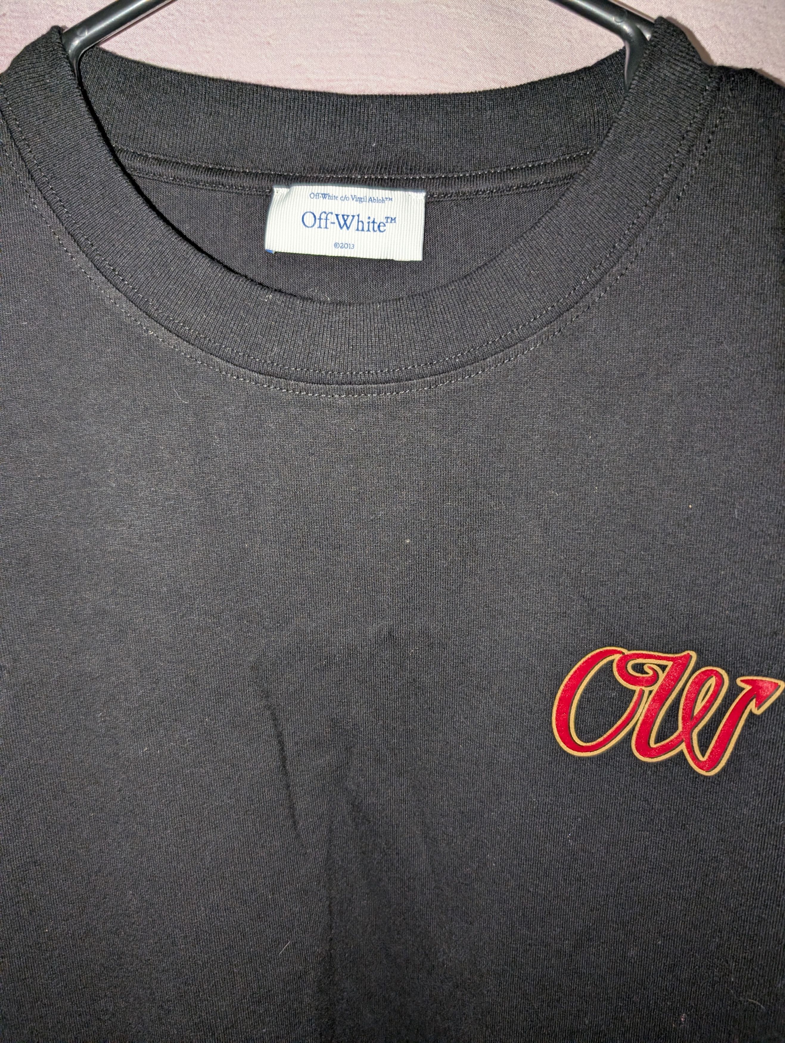 Off-White Off-White × AC Milan 125th Anniversary Logo Tee Shirt Size US XL / EU 56 / 4 - 5 Thumbnail