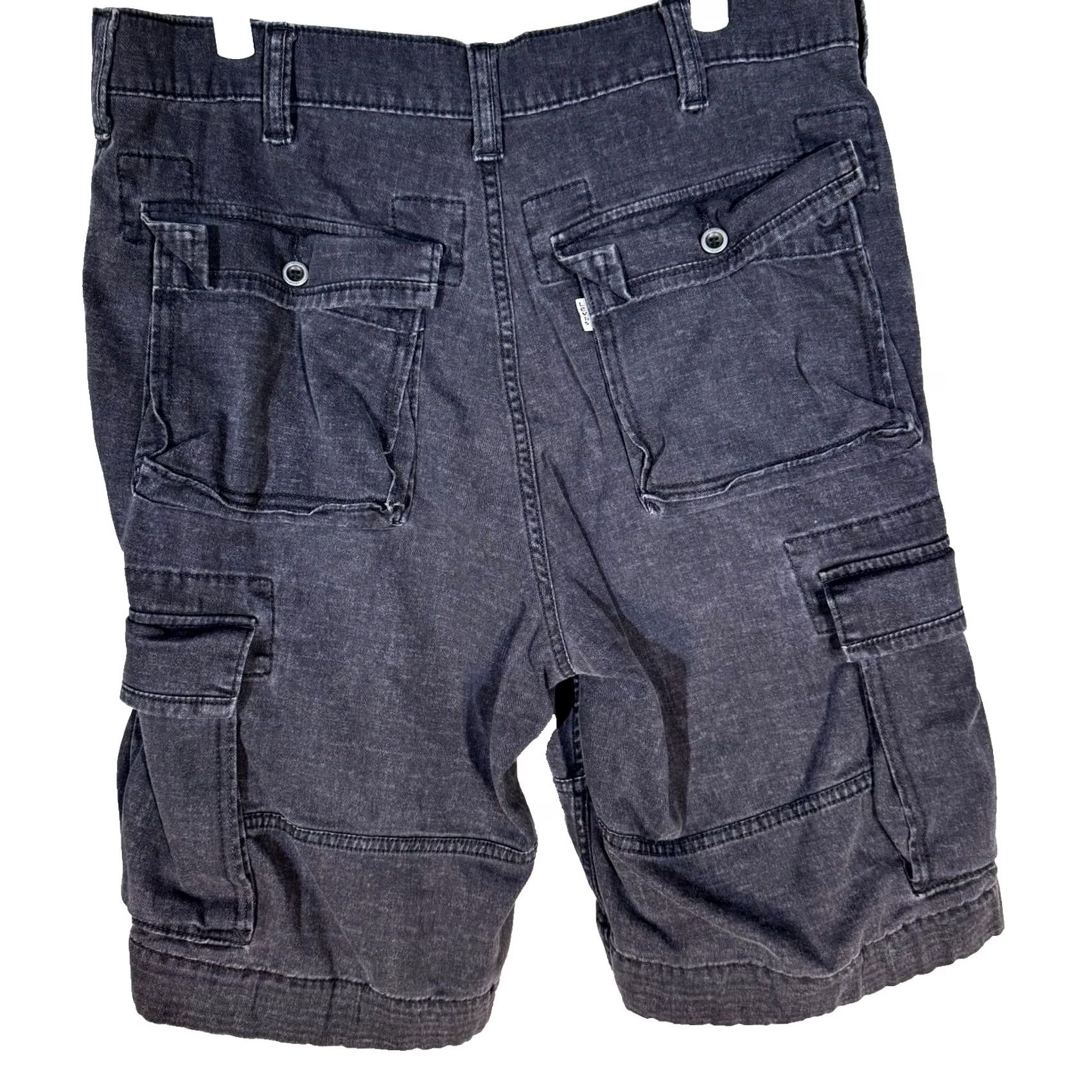 Levi's Levi’s Cargo Shorts Mens 33 Black Utility Cargo Shorts Casual Workwear Size US 33 - 2 Thumbnail