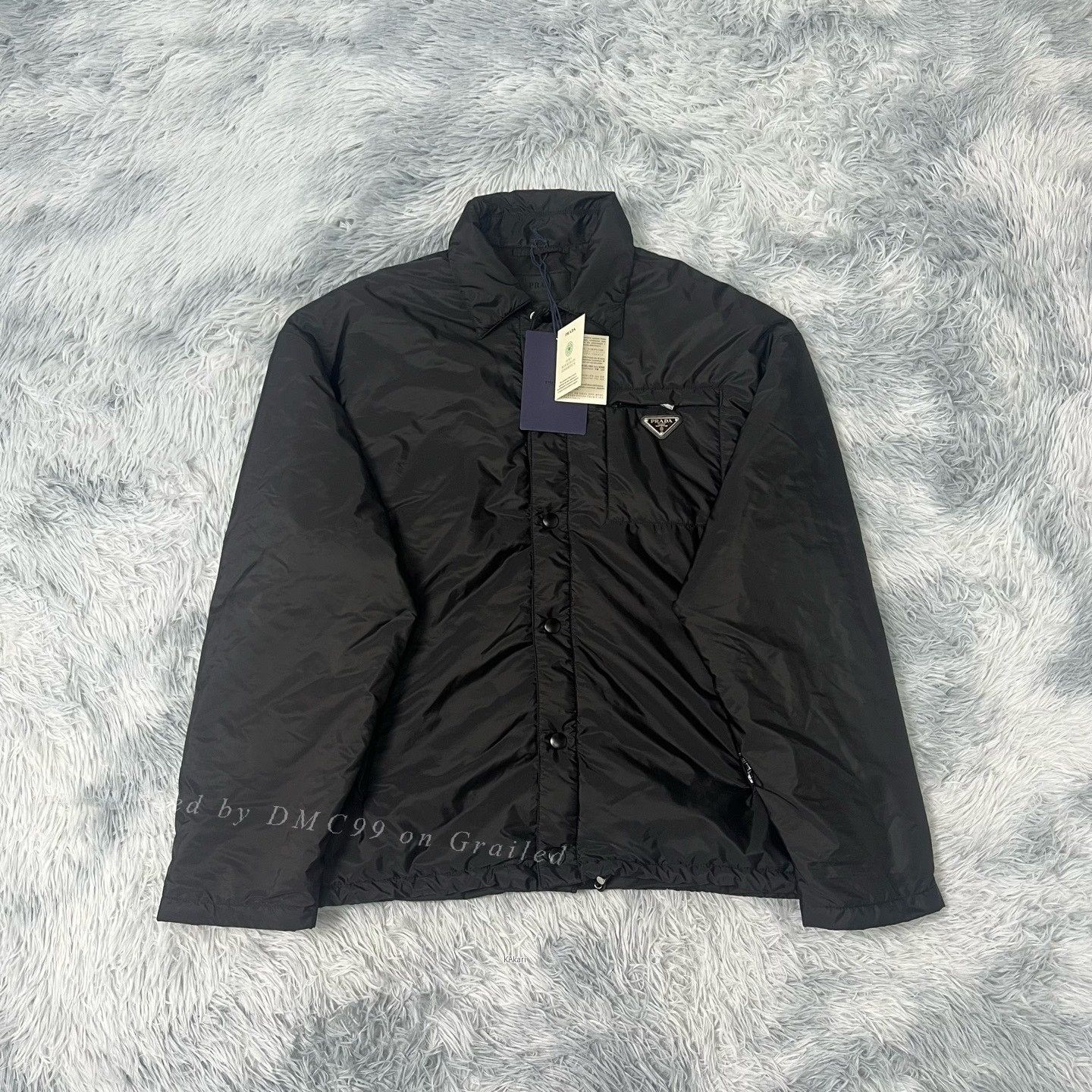 Prada Prada Re-Nylon Jacket with Triangle Logo Size US L / EU 52-54 / 3 - 1 Thumbnail