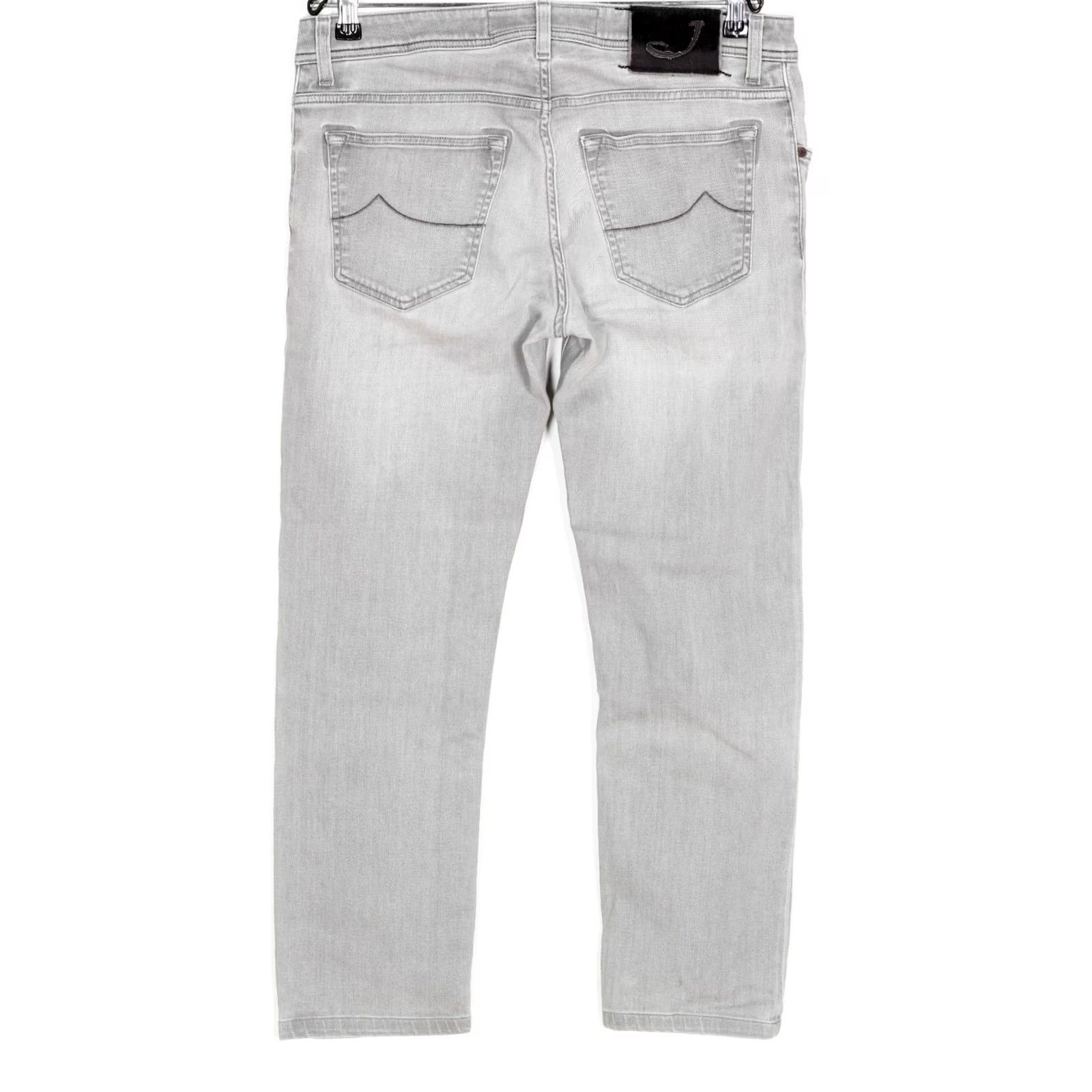 Jacob Cohen JACOB COHEN PW622 COMF Stretch Jeans Men Size 34 Inseam 27" DZ8386 Jeans Men 34 Grey 5-Pocket Designer Slim Straight Vintage No Size US 34 / EU 50 - 2 Thumbnail