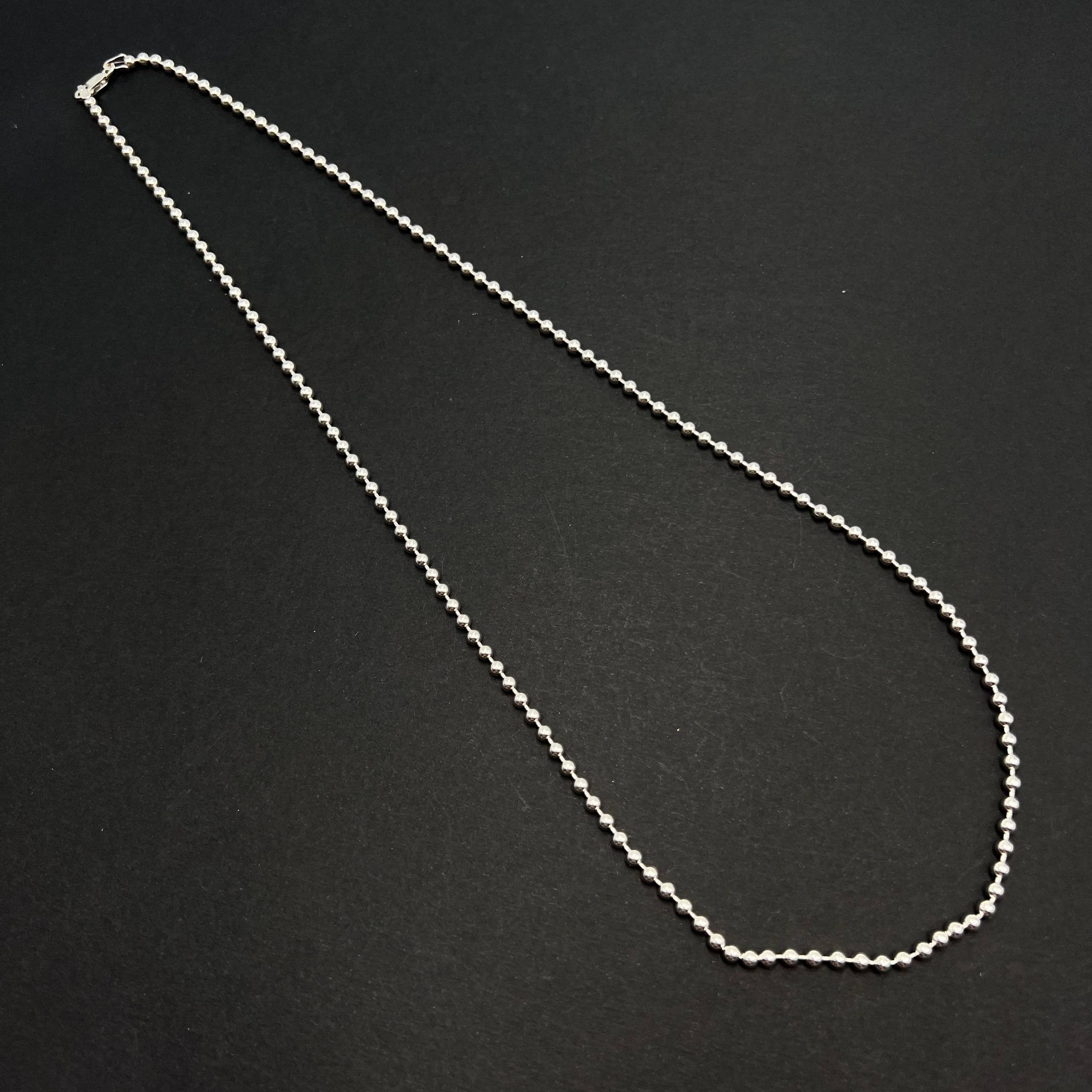 Vintage Vintage Sterling Silver 925 Ball Chain Necklace 58cm 14.2g Size ONE SIZE - 8 Thumbnail