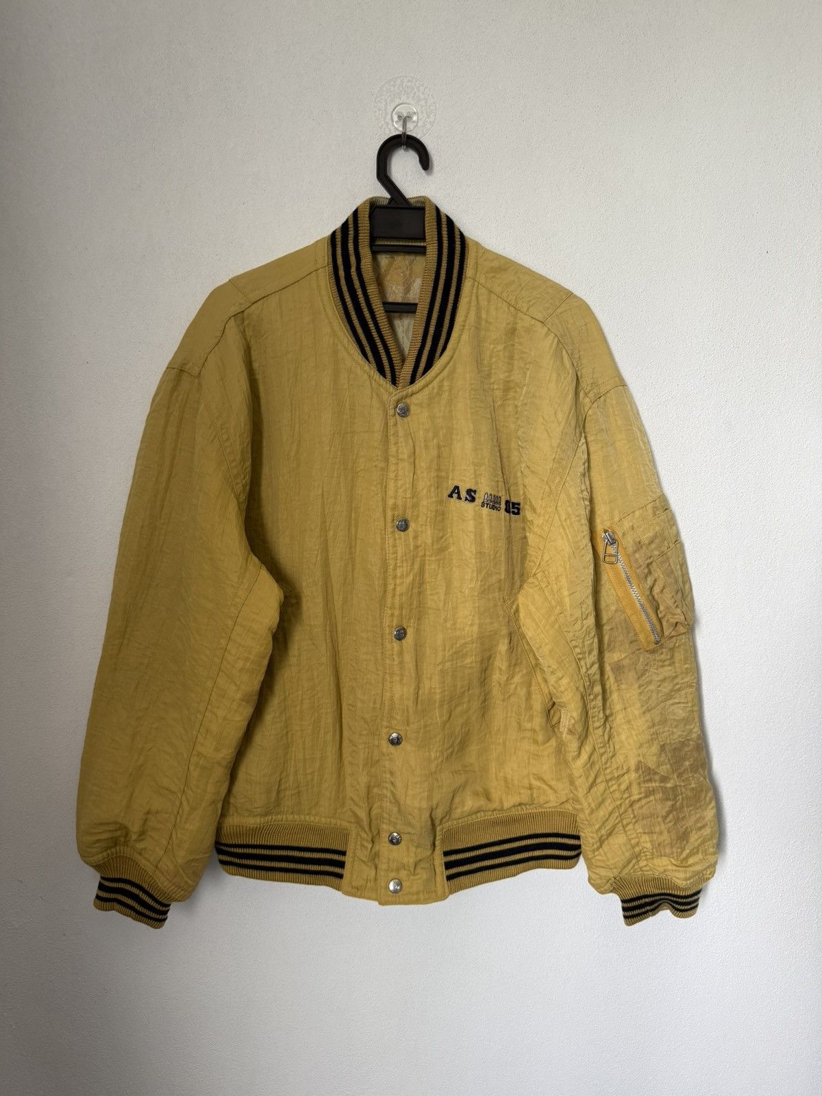 Japanese Brand AS-STUDIO 05 REVERSIBLE BOMBER JACKET MILITARY DESIGN RARE Size US M / EU 48-50 / 2 - 7 Thumbnail