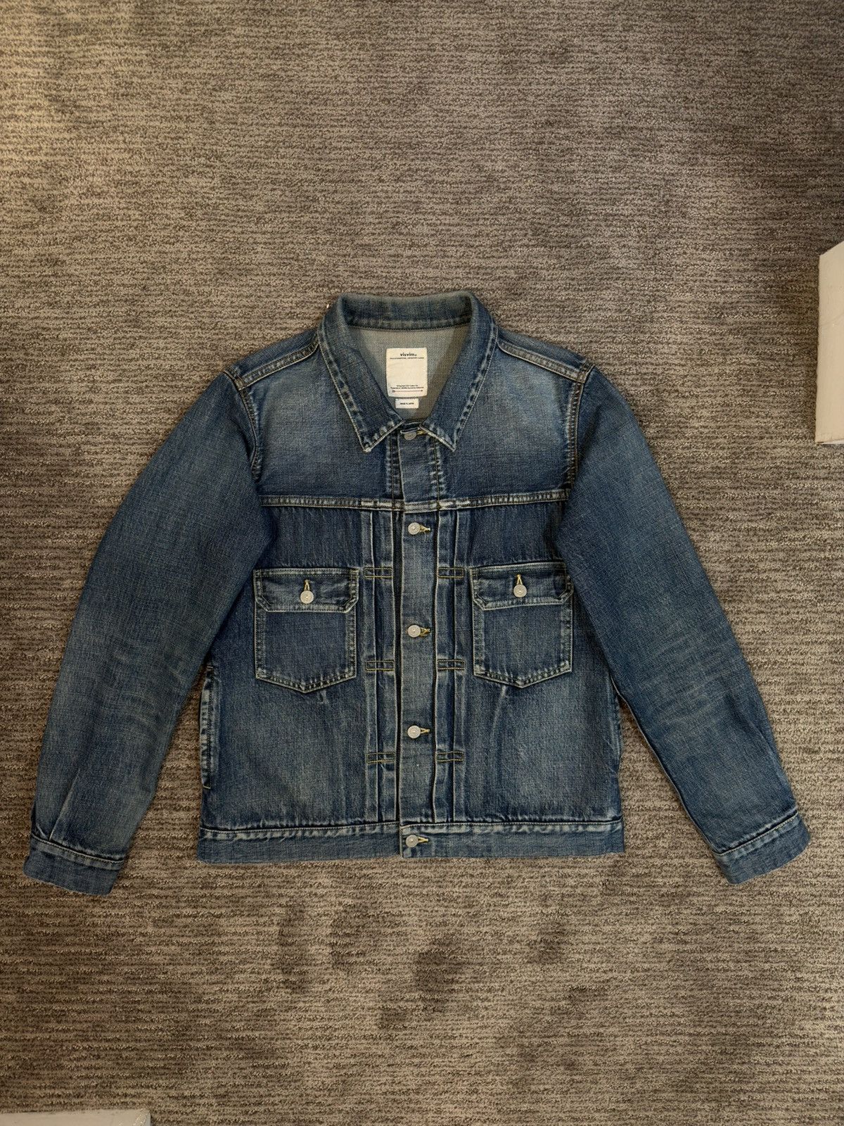 Visvim Visvim D1001 Denim Jacket - Size 4 – Hand Distr Size US XL / EU 56 / 4 - 1 Thumbnail