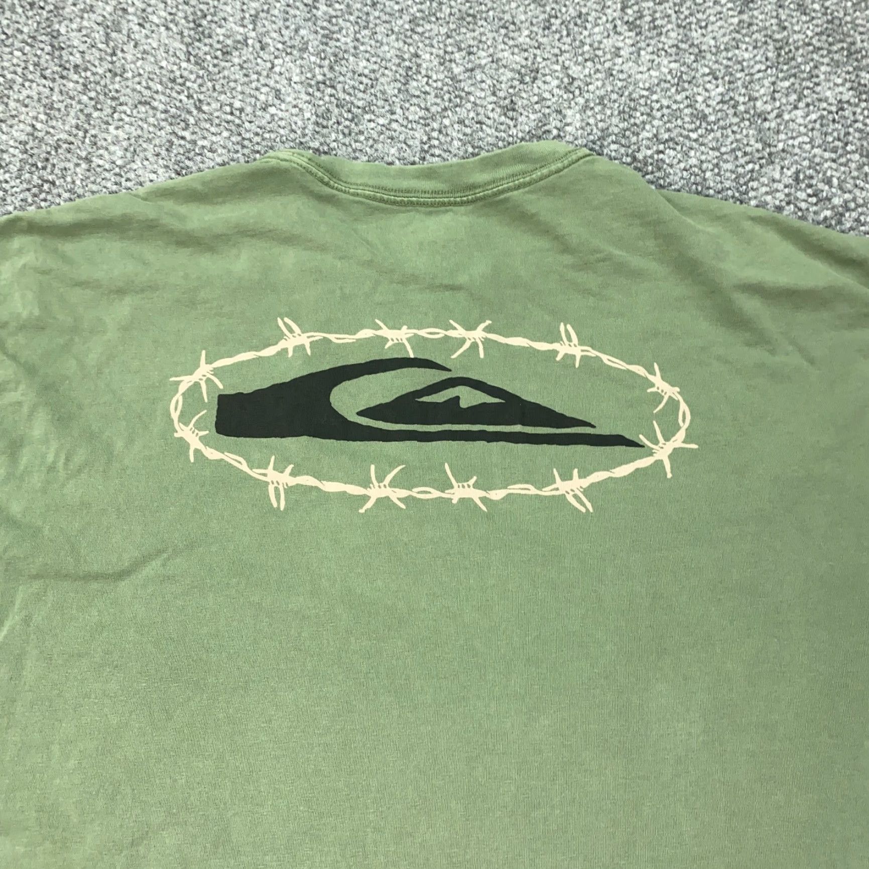 Quiksilver Quiksilver Shirt Men's Large Green Oversized Crew Neck Beach Tropical Size US L / EU 52-54 / 3 - 6 Thumbnail