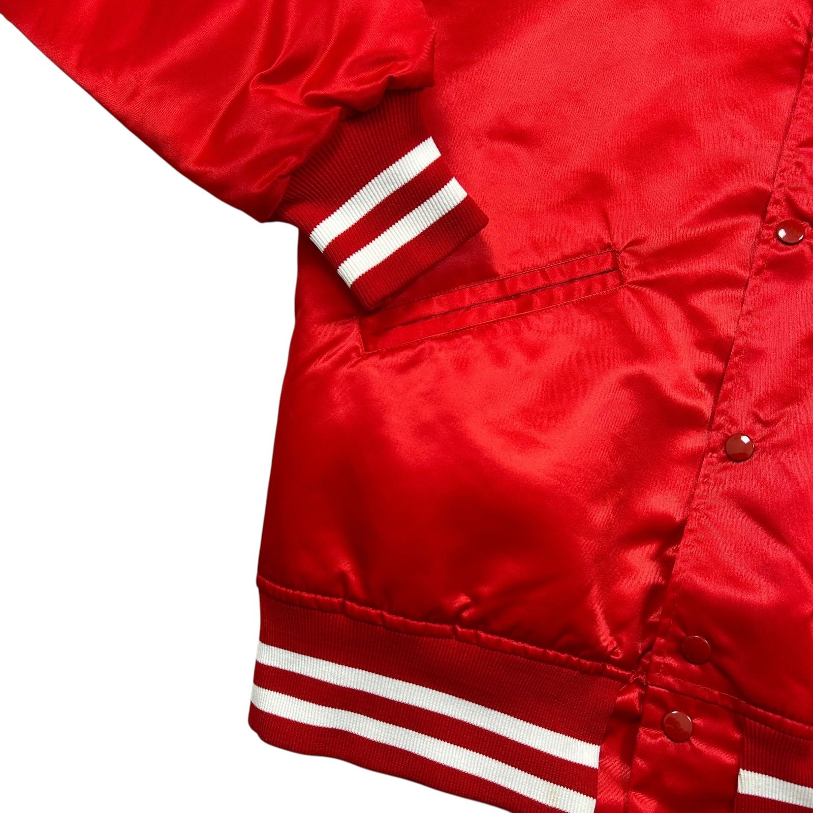 MLB VTG 90s PHILADELPHIA PHILLIES FELCO SATIN BOMBER JACKET Size US L / EU 52-54 / 3 - 4 Thumbnail