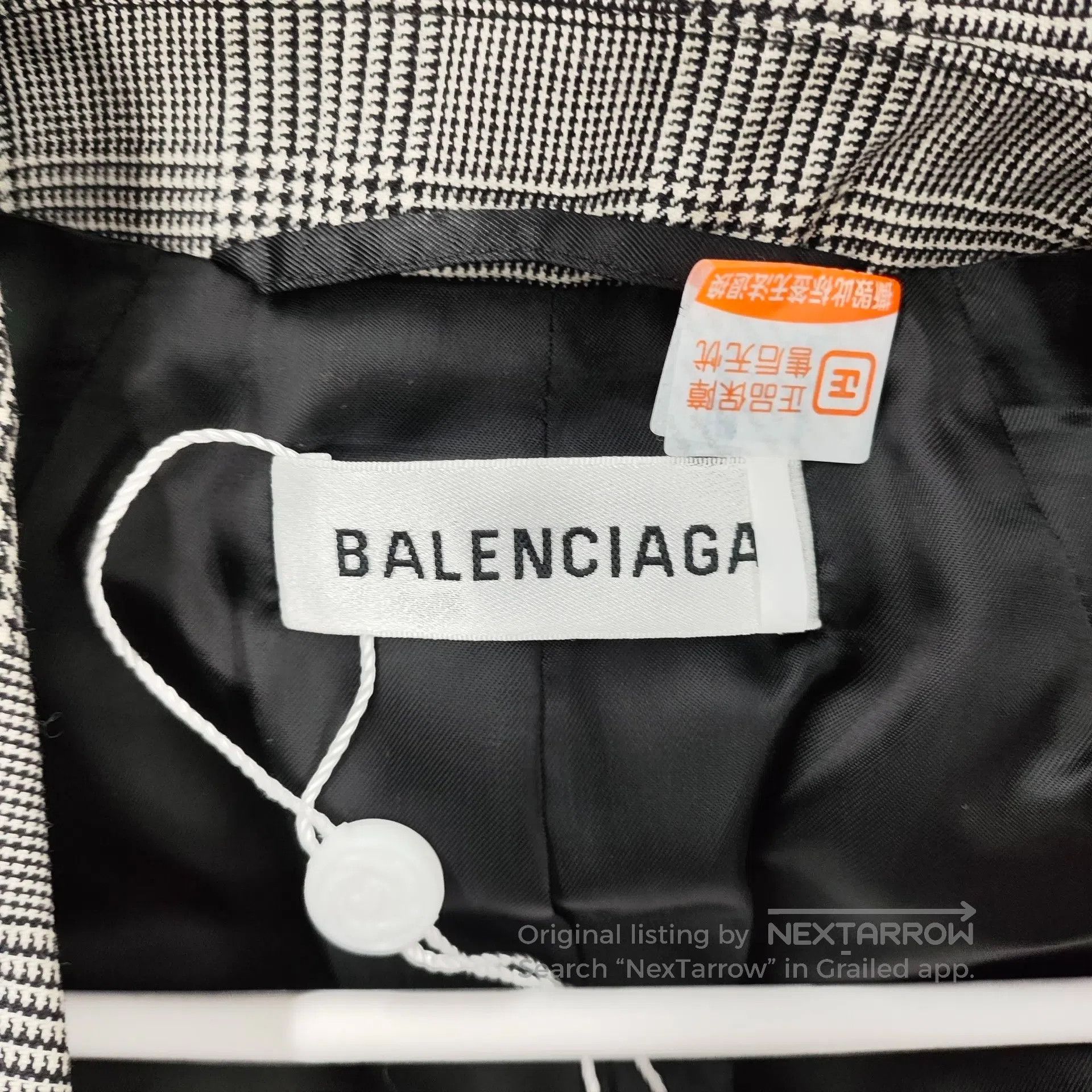 Balenciaga Balenciaga Cotton checkered suit size 36 gray| Size XS / US 0-2 / IT 36-38 - 3 Thumbnail