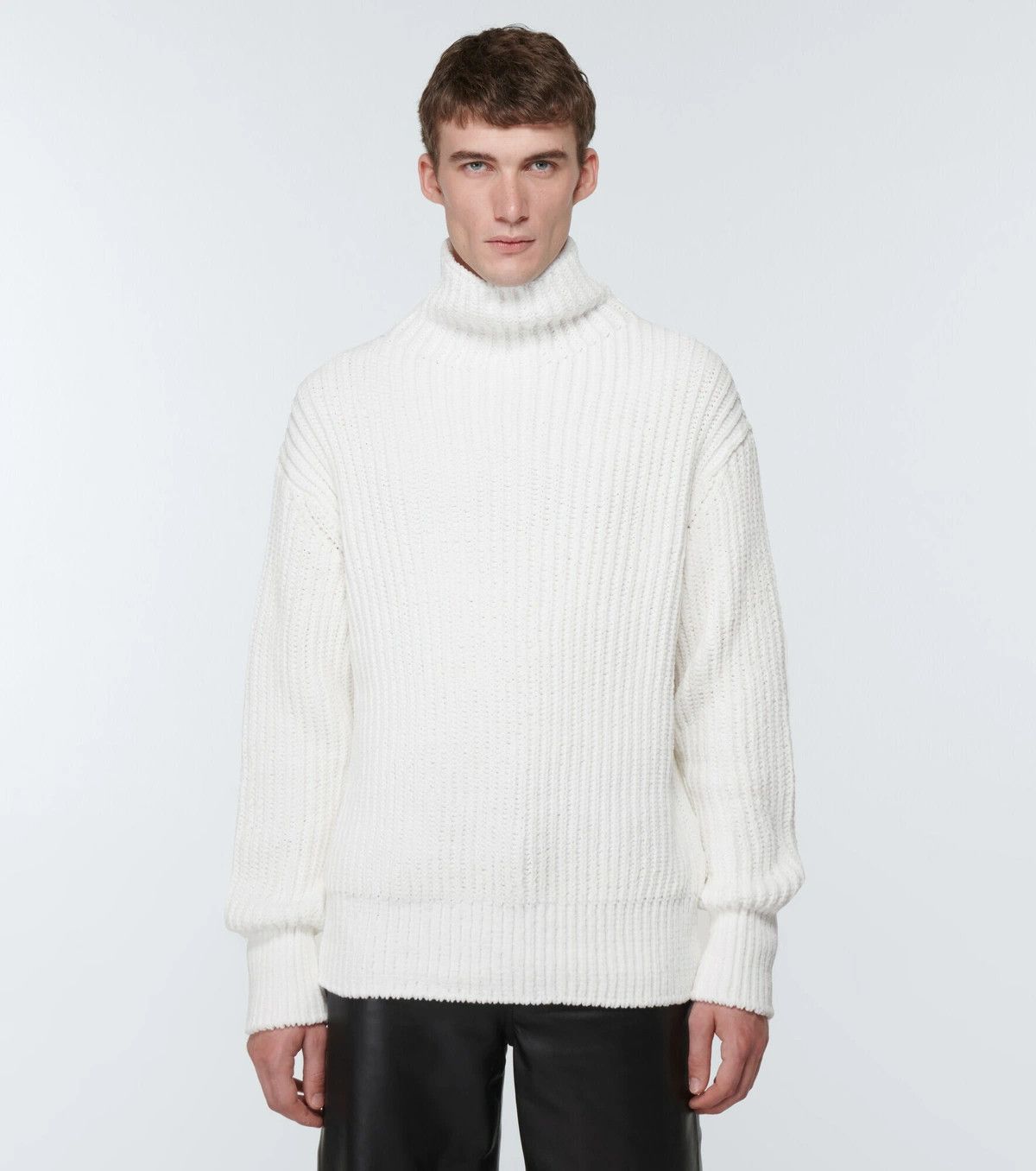Amiri o1y0525 Turtleneck Sweater in White Size US S / EU 44-46 / 1 - 2 Thumbnail