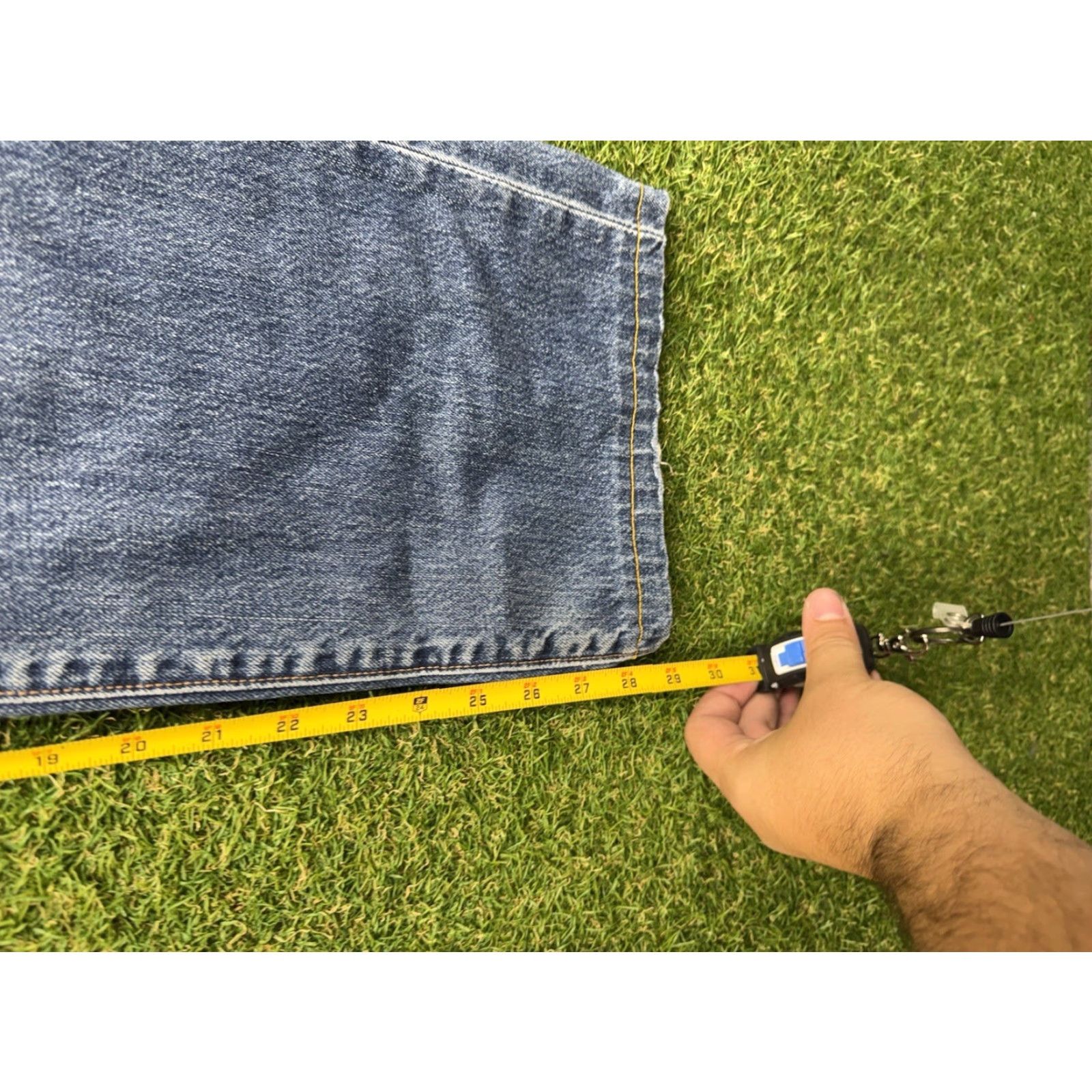 Levi's Levi's 562 Jeans Cargo 36x30 Blue Distressed Cowboy Loose Fit Comfort Men's Size US 36 / EU 52 - 5 Thumbnail