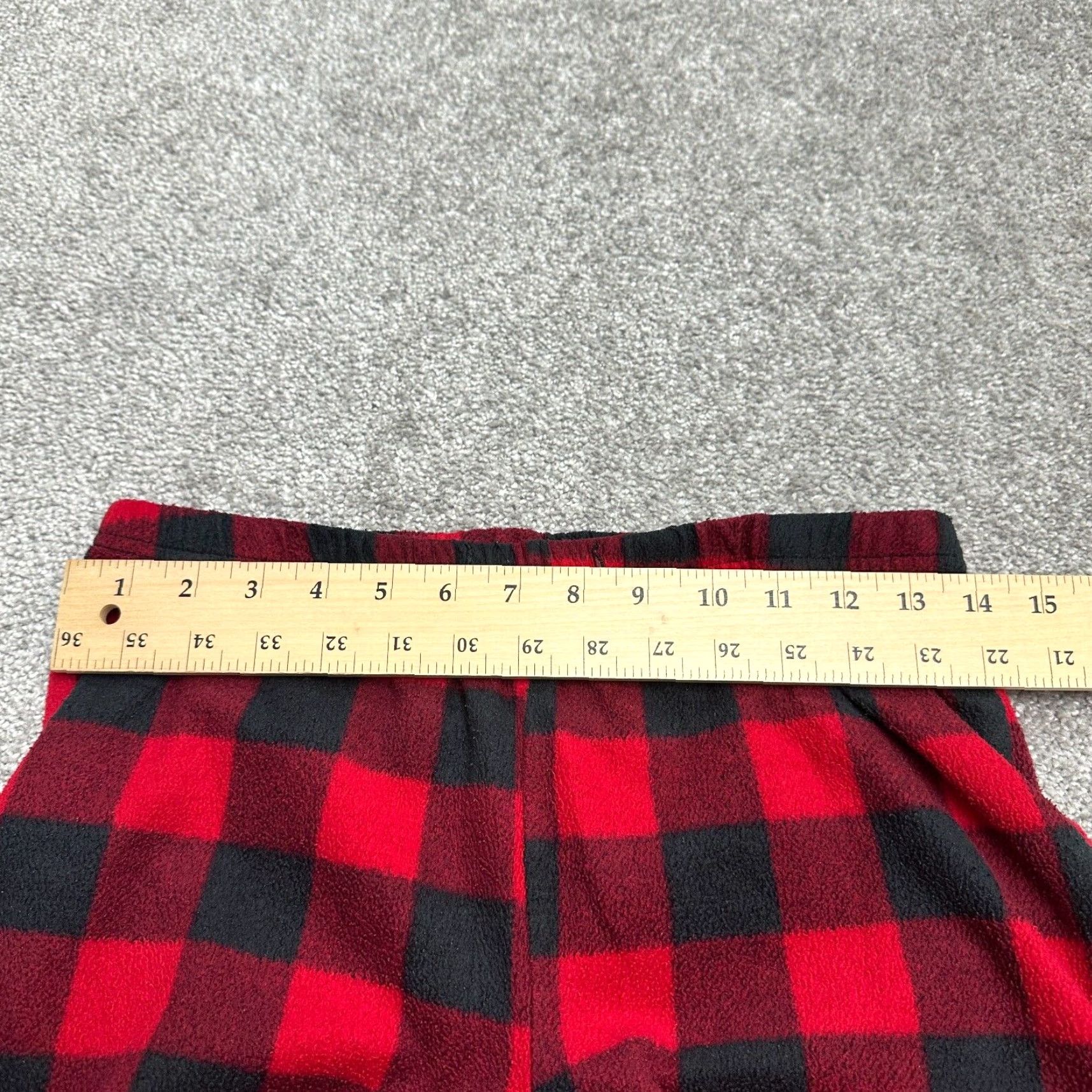 Vintage Just Love Lounge Pants Womens Small Red Black Plaid Size 28" / US 6 / IT 42 - 7 Thumbnail