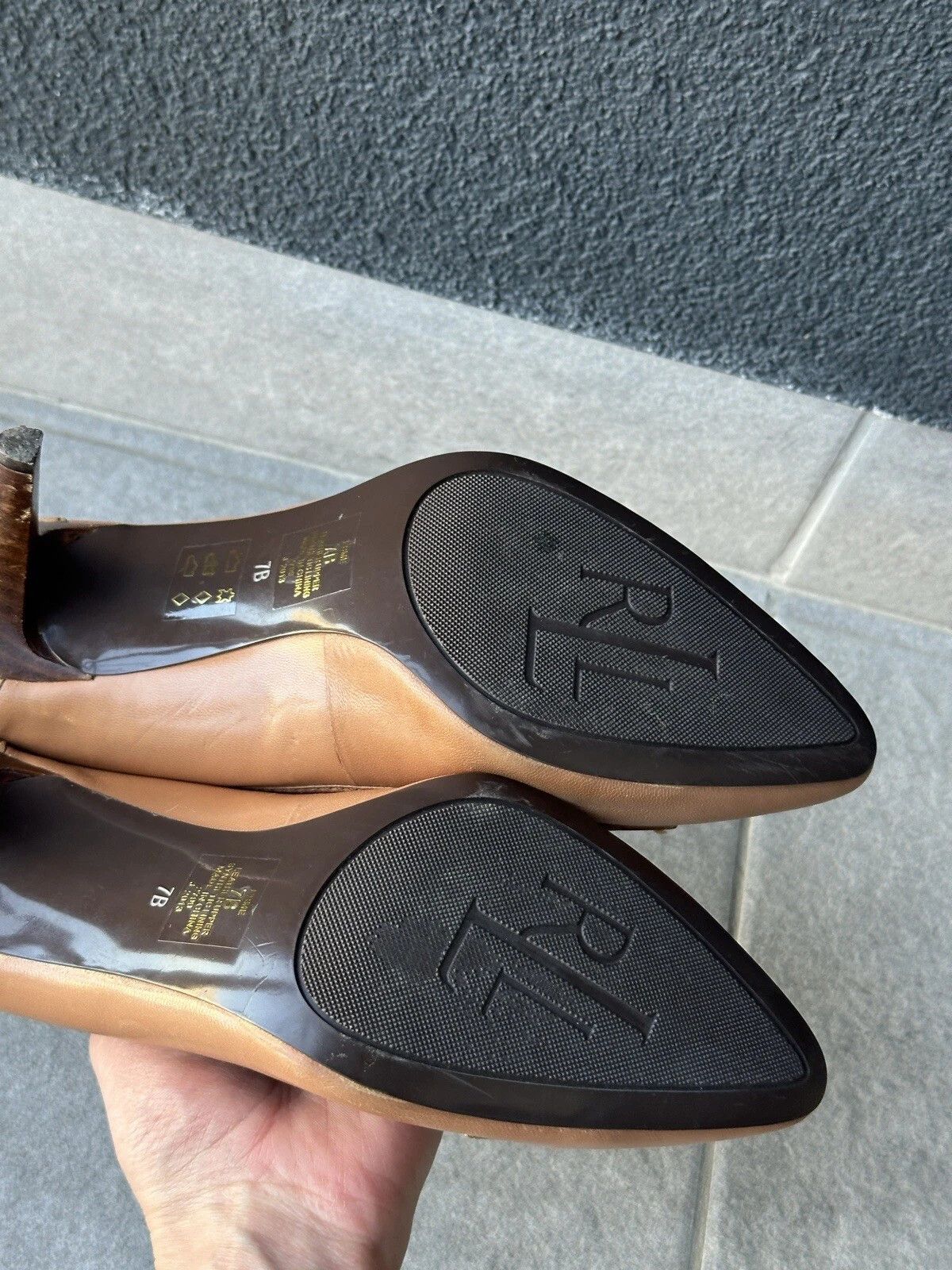 Polo Ralph Lauren Lauren Polo Ralph Lauren Heels Leathers Brown Shoes Size US 7 / IT 37 - 18 Thumbnail