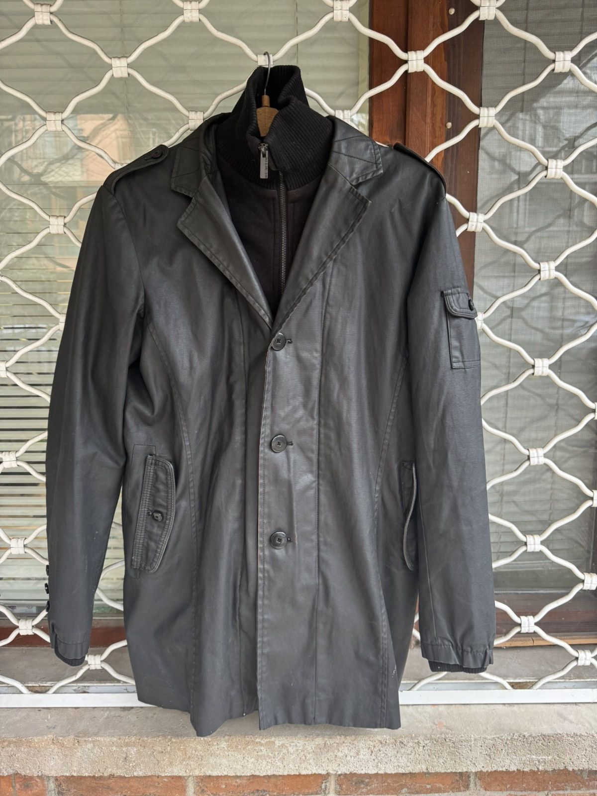 Jack & Jones Jack & Jones Layered Jacket with Hoodie Effect – Size M Size US M / EU 48-50 / 2 - 3 Thumbnail