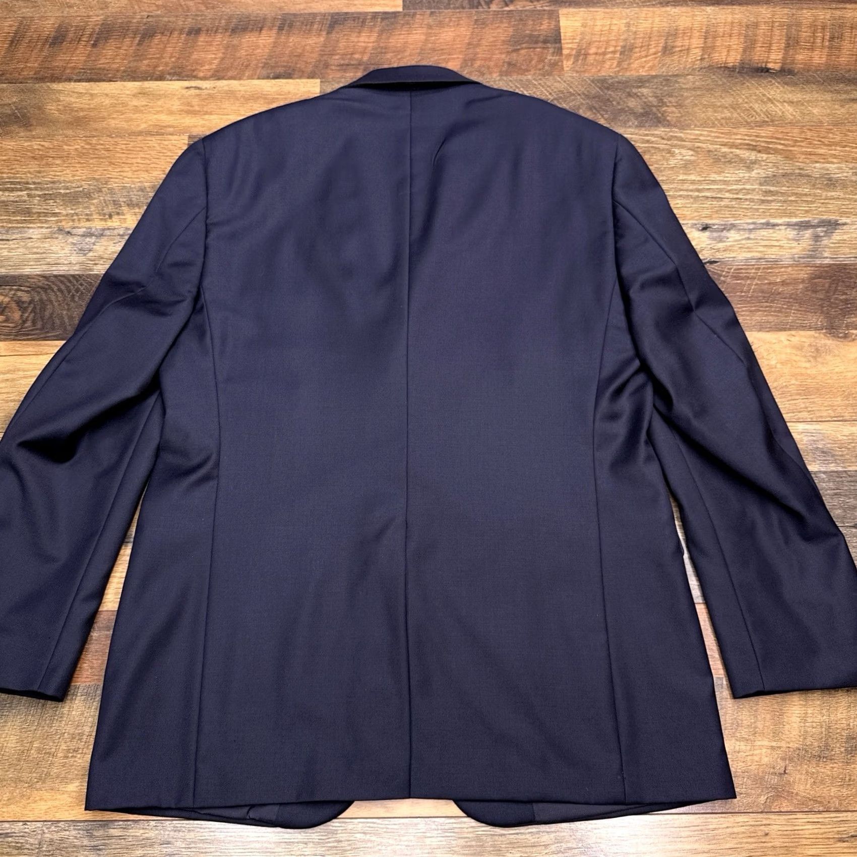 Ralph Lauren Lauren Ralph Lauren Blazer 42R Navy Wool Gold Buttons Blazer Jacket Solid Blue Mens Regular 2-Button Notch Lapel Vintage No Size 42R - 2 Thumbnail