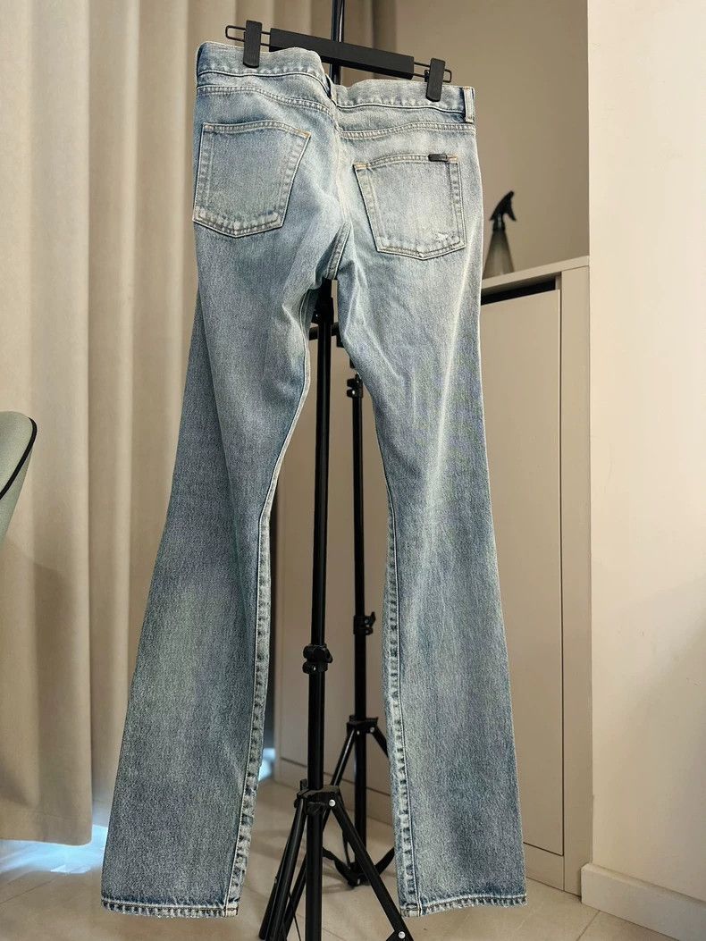 Saint Laurent Paris Saint Laurent Paris One-knee knife cuts blue jeans Size US 30 / EU 46 - 3 Thumbnail