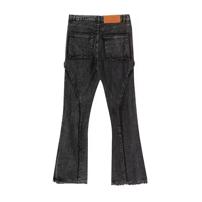 Japanese Brand Opium Black Tassel Striped jeans Size US 30 / EU 46 - 4 Thumbnail