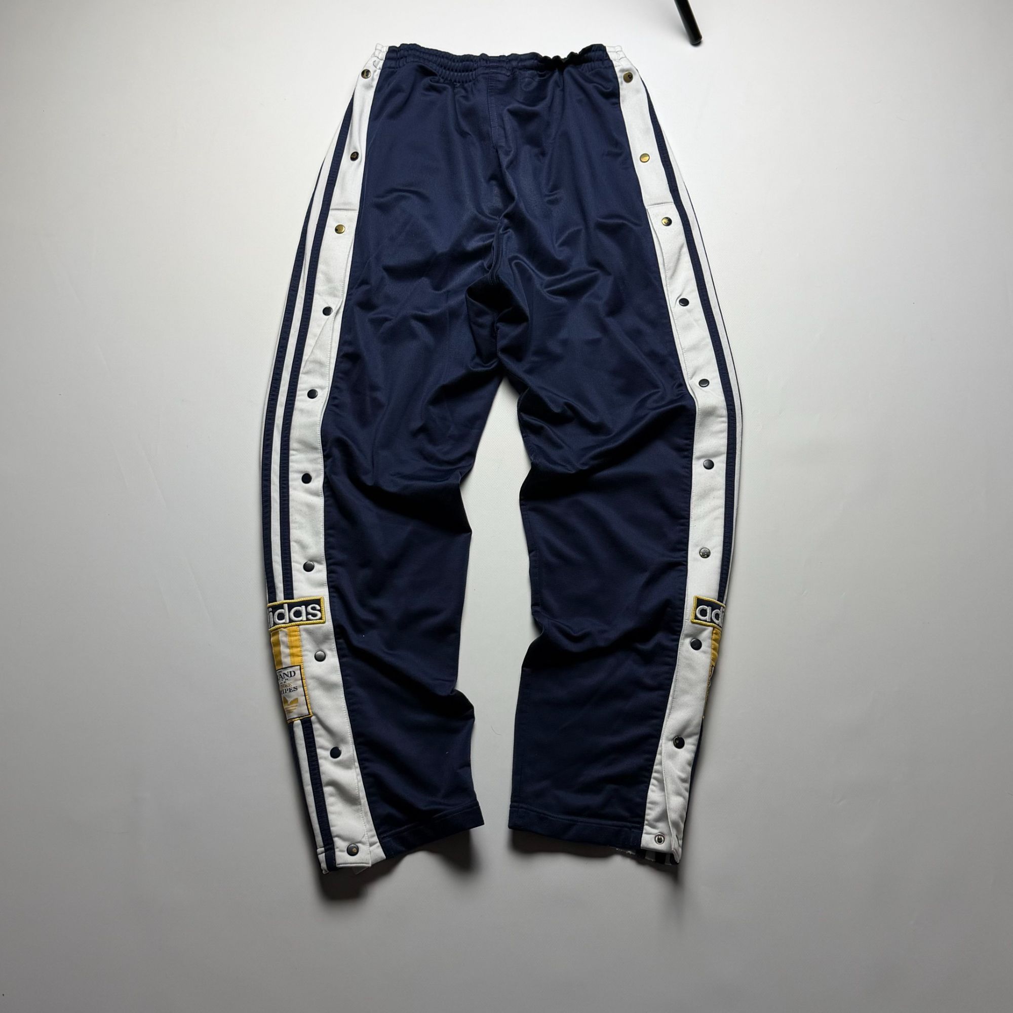 Adidas Archival 80s Adidas Breakaway Button-Up Track Pants Navy Blu Size US 33 - 8 Thumbnail