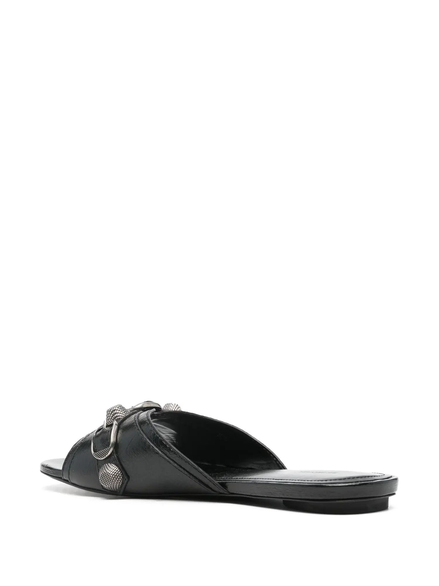 Balenciaga o1mt1gz0425 Cagole Sandals With Rhinestones in Black Size US 6 / IT 36 - 3 Thumbnail
