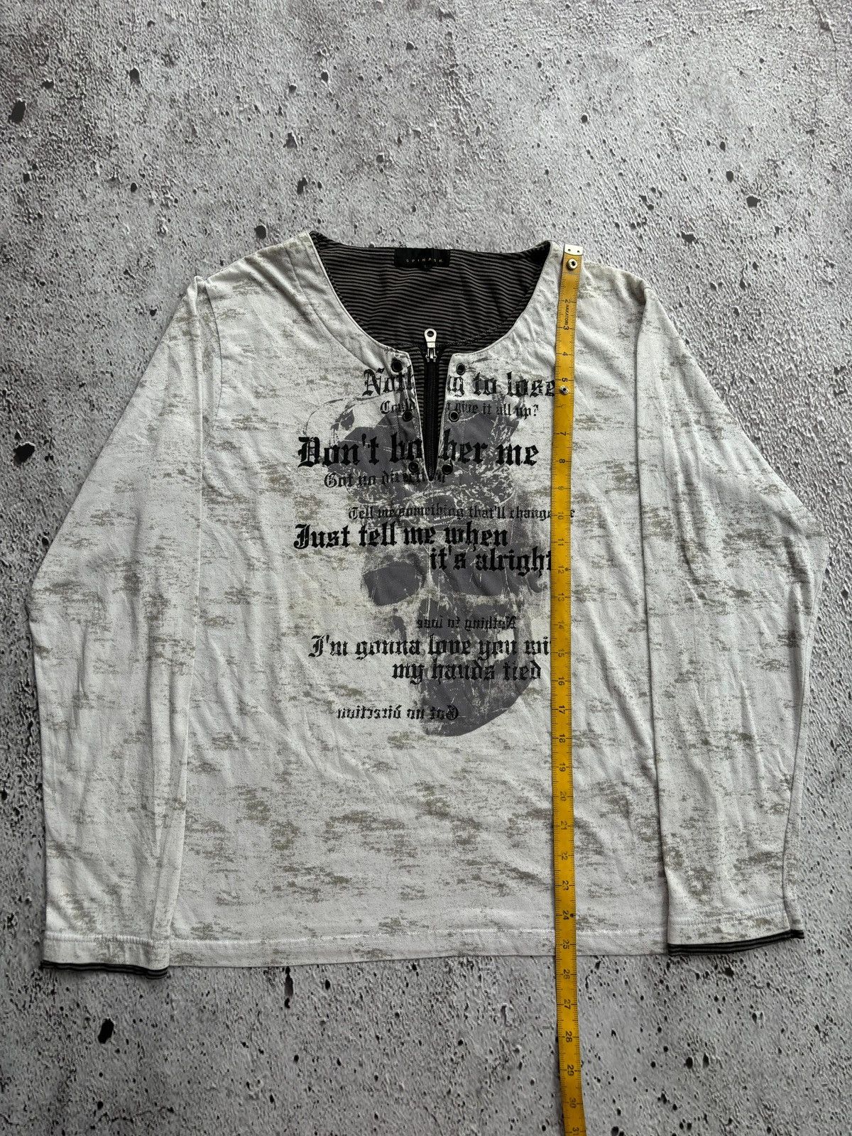 Hysteric Glamour Y2k Spinash Skull Poem Punk style Longsleeve Size US L / EU 52-54 / 3 - 10 Thumbnail