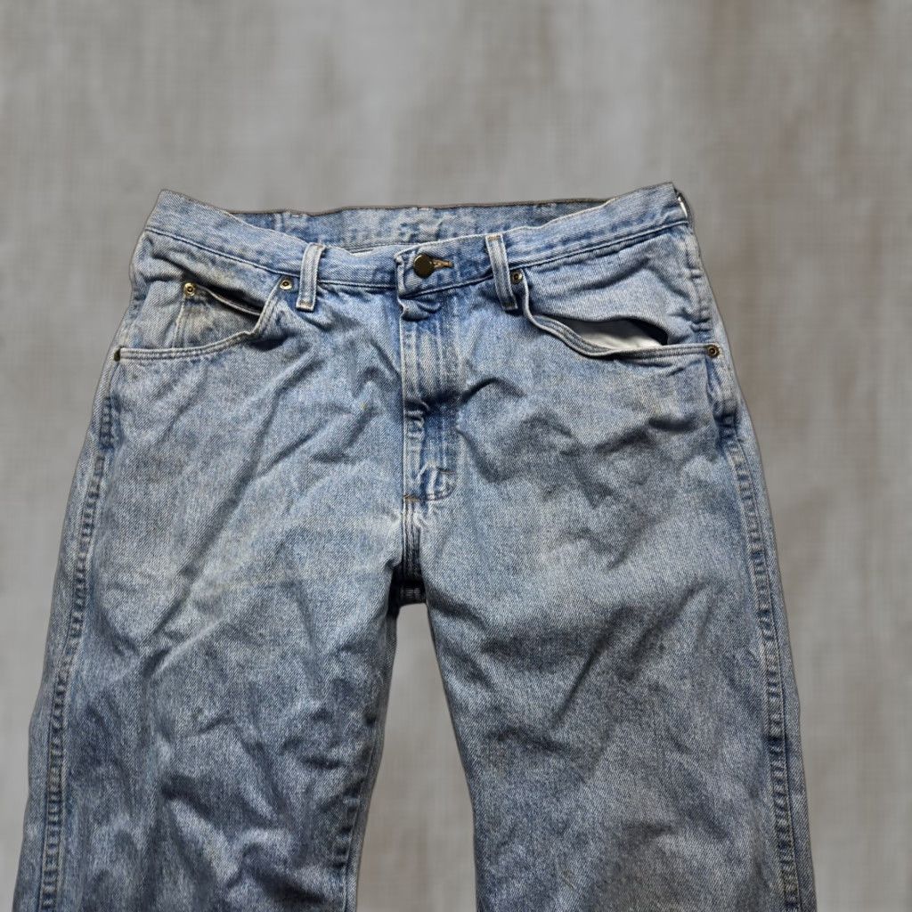 Wrangler Wrangler Jeans Denim Pants Tapered 96501SL Adult Men's 34 x 32 Blue Cotton Denim Vintage No Size US 32 / EU 48 - 1 Thumbnail