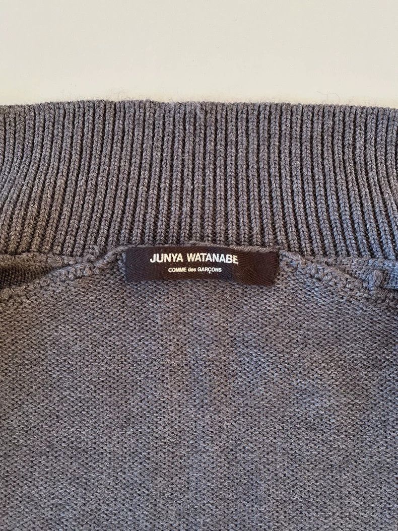 Junya Watanabe Junya Watanabe JUNYA WATANABE Zip Knit Jacket in Gray-2506 Size US M / EU 48-50 / 2 - 8 Thumbnail