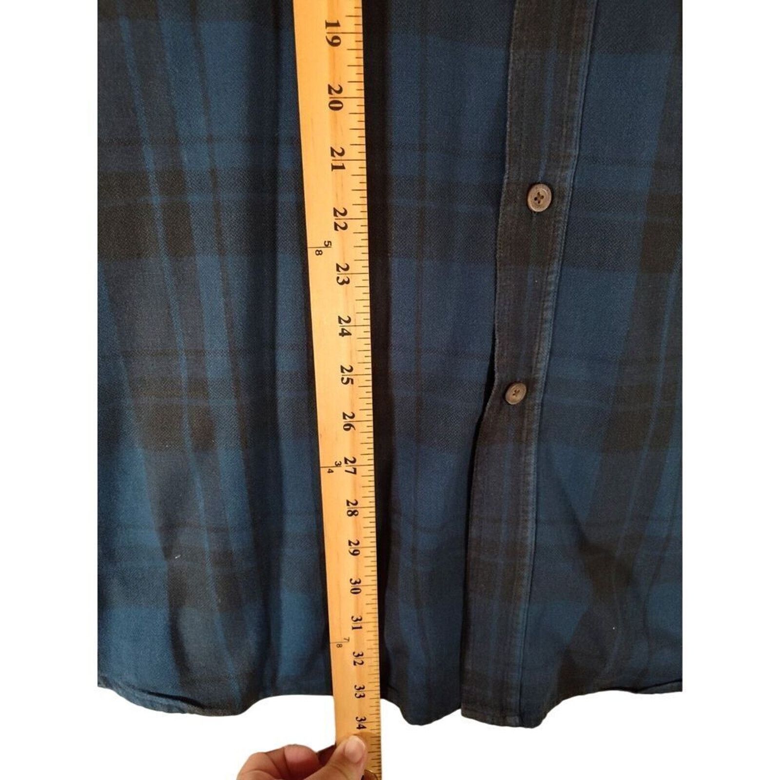 Woolrich Woolen Mills Woolrich VTG Storm Shirt 2XL Blue Black Plaid Flannel Heavy Size US XXL / EU 58 / 5 - 4 Thumbnail