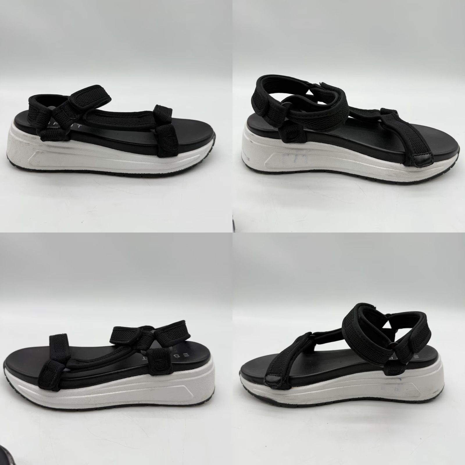 Esprit Esprit Y2K SABLE Black/ White Strappy Slingback Sandals Women Sz 7.5 Size US 8 / IT 38 - 8 Thumbnail