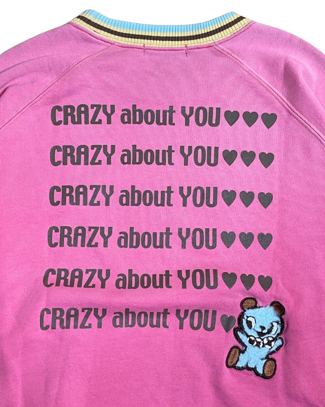 Angel Blue Vintage Angel Blue Hug Me Bear Pink Sweatshirt Size M / US 6-8 / IT 42-44 - 5 Thumbnail