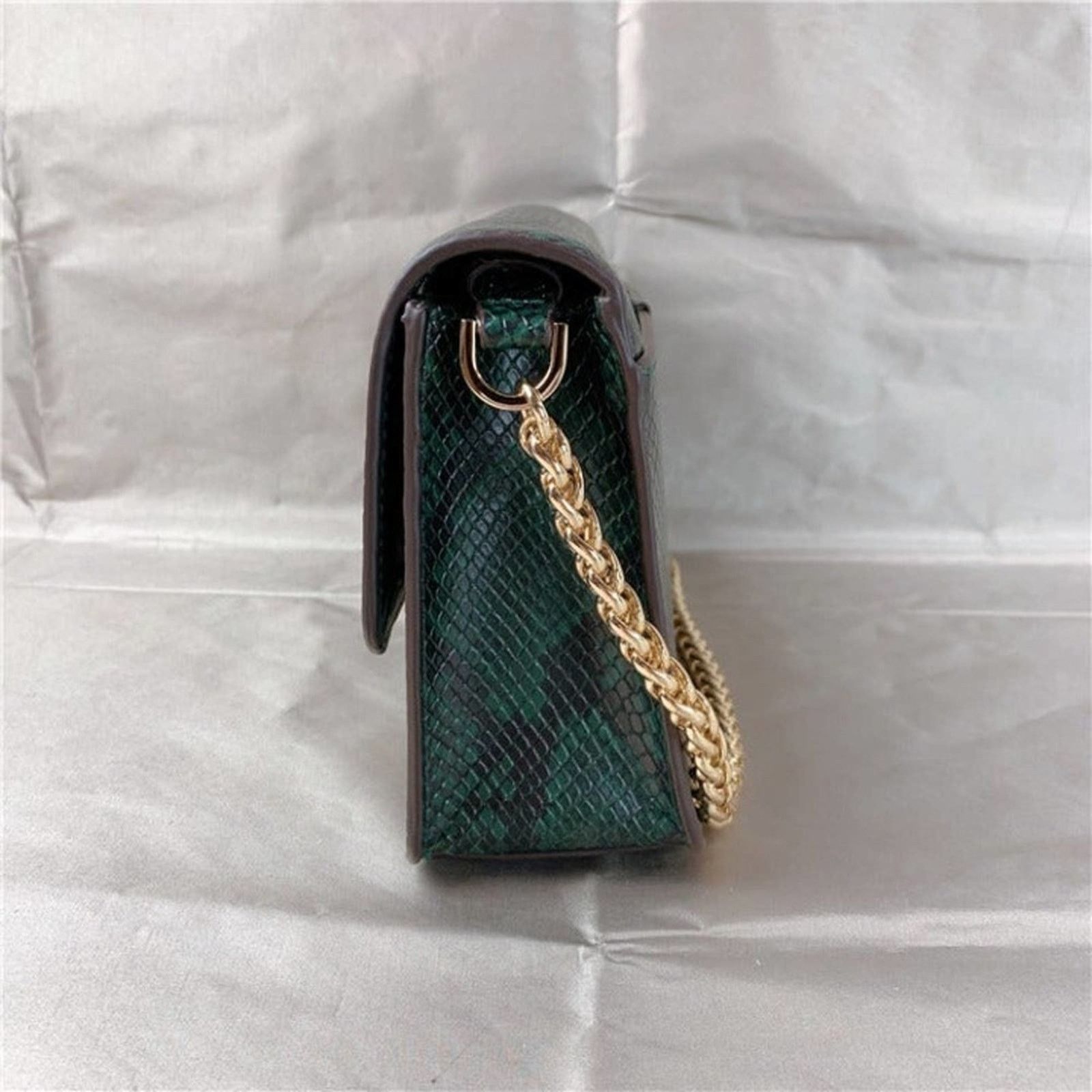 Michael Kors Michael Kors 35F1G6SL3G Sonia Medium Snake Embossed Faux Bag Size ONE SIZE - 2 Thumbnail