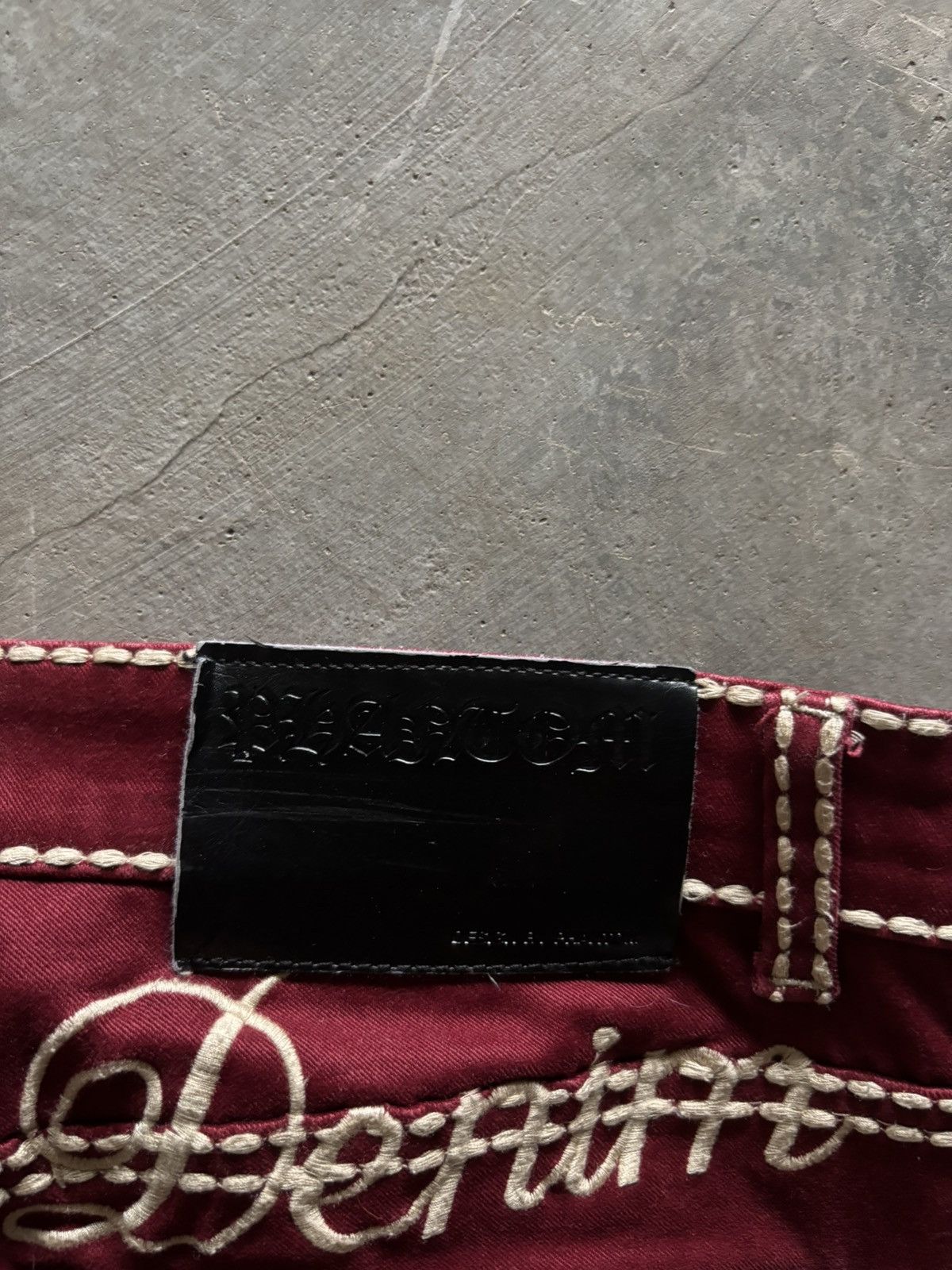 Japanese Brand PHANTOM DENIM chrome hearts inspired style cross punk goth Size US 34 / EU 50 - 17 Thumbnail