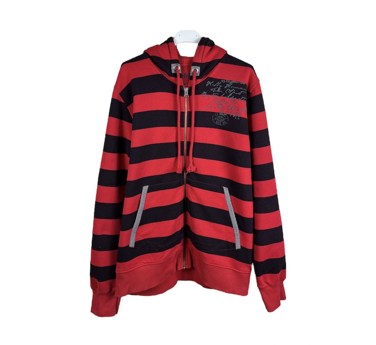 Helly Hansen × Seditionaries × Vintage Vintage Helly Hanse y2k zip hoodie striped sweatshirt Size US M / EU 48-50 / 2 - 1 Thumbnail