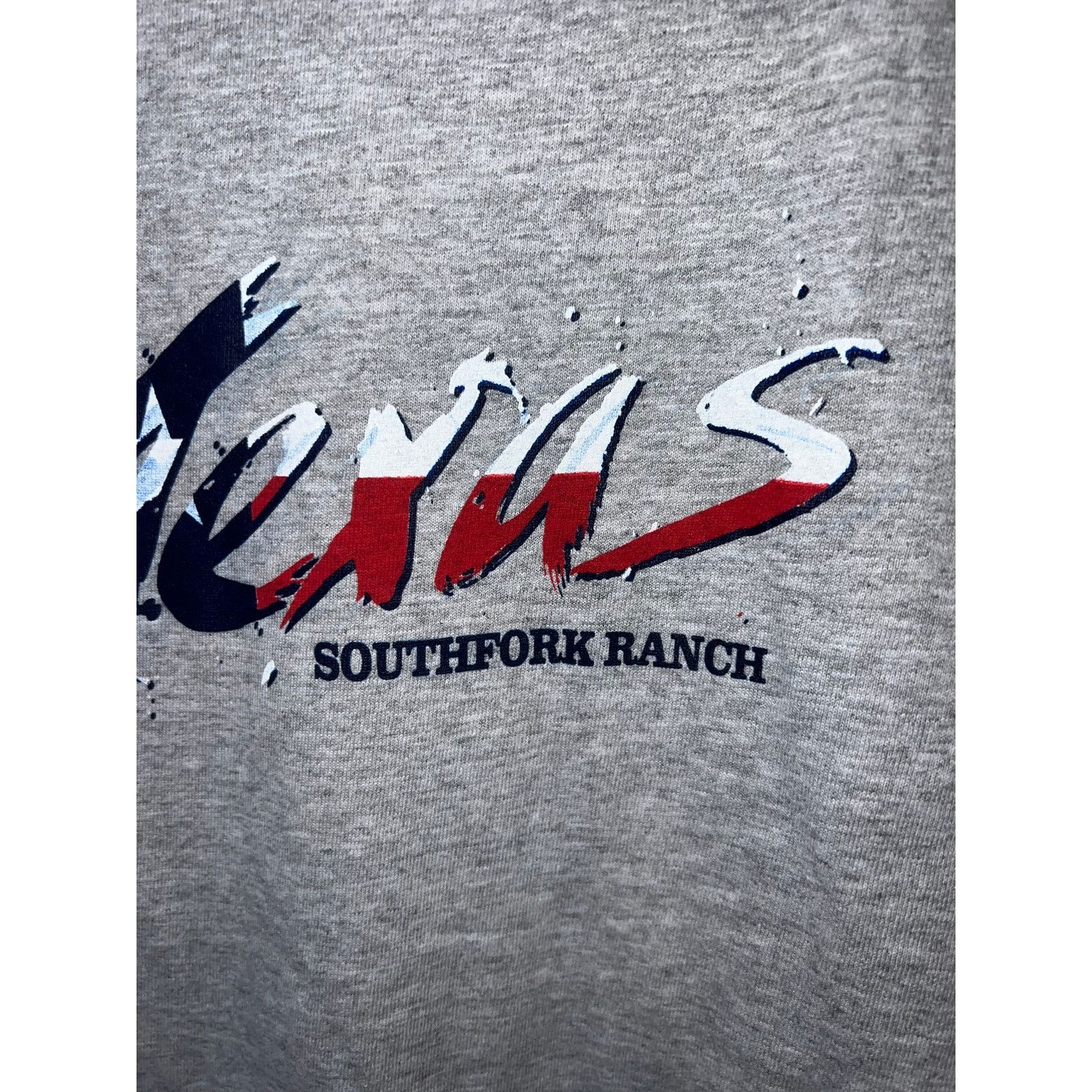 Jerzees Vintage Texas Southfork Ranch Shirt Gray TX Tee VTG 90s M Size US M / EU 48-50 / 2 - 4 Thumbnail